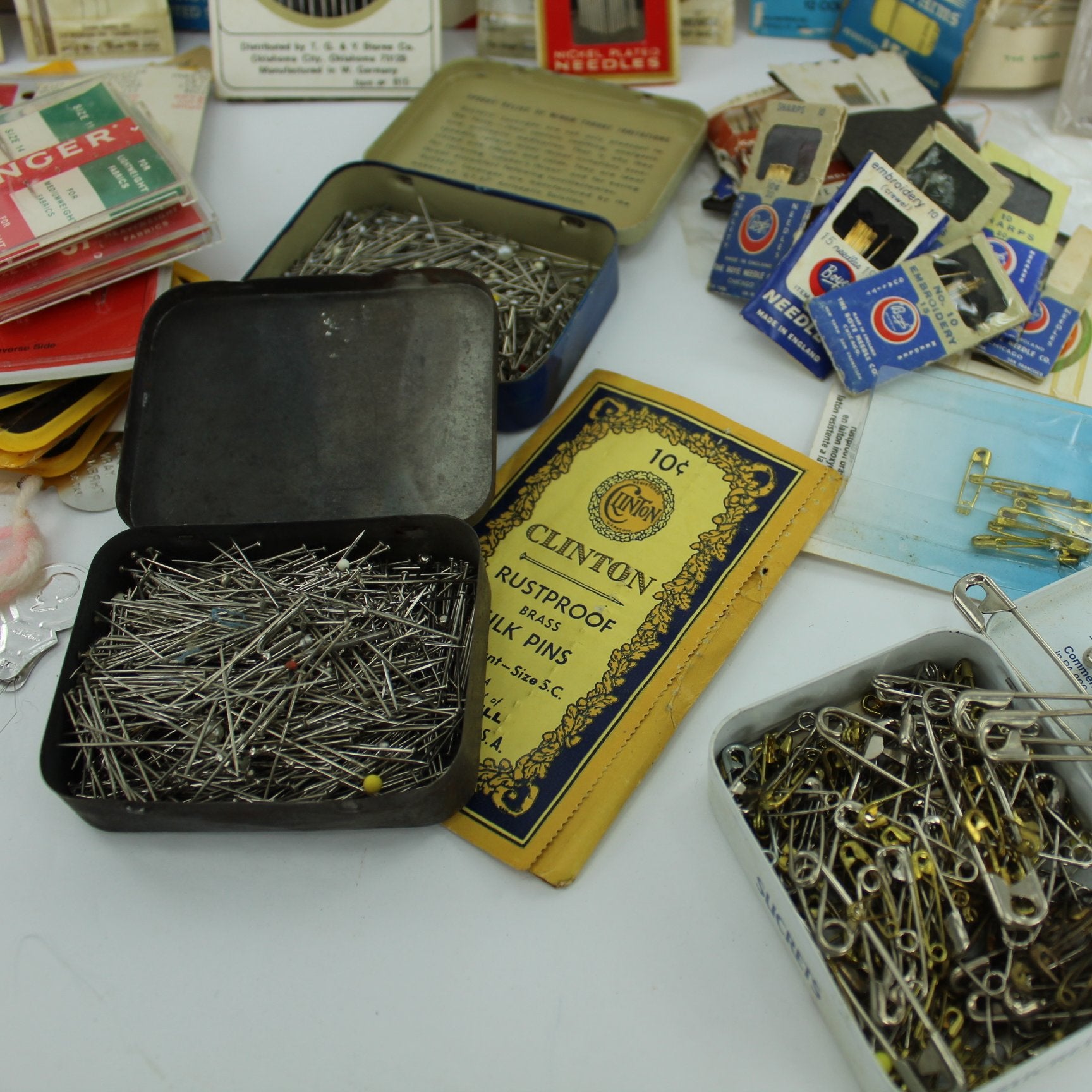 Lot Collection Sewing Basics Pins Hand Craft Needles Machine Needles Safety Pins dritz susan bates