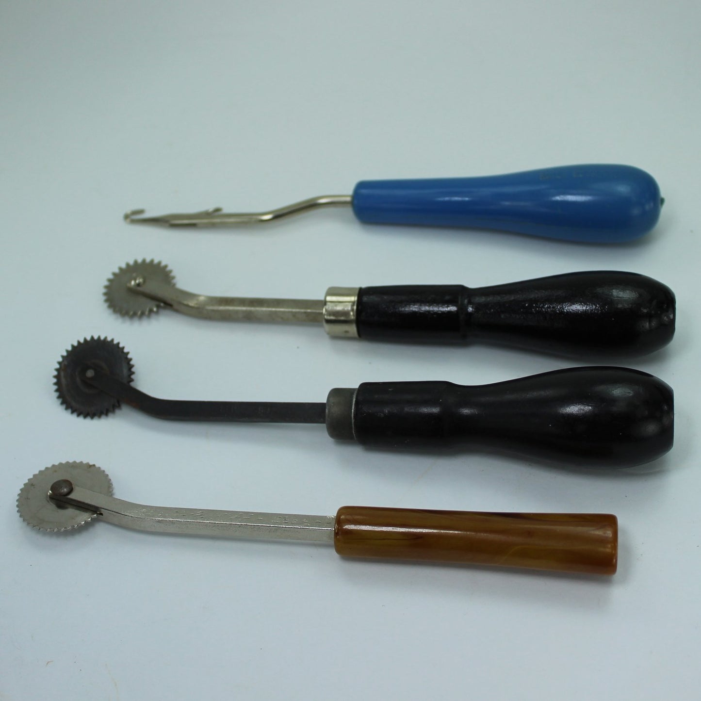 Leather Working Crafting 4 Tools Marking Schul Son Japan Germany nice condition usable