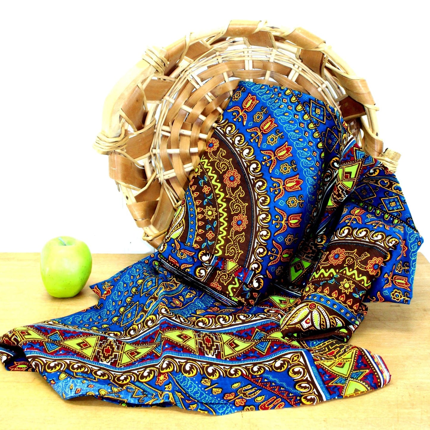 Nigeria Cotton Fabric 1980s West Africa Vintage 5 Yards 25" X 41" DIY Sewing Crafts Unused