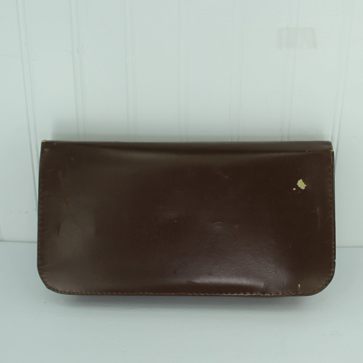 Gentleman's Leather Travel Kit Western Germany Handsome Outfitted Case 11" X 5 3/4" X 1 3/4"