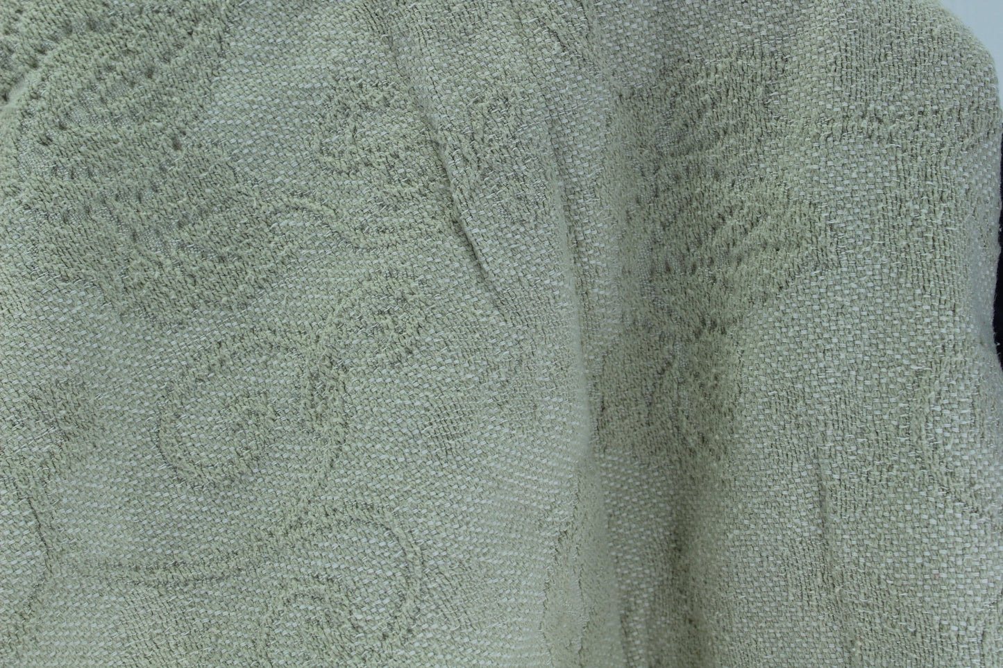 Charter Club Coverlet Bedspread 100% Cotton Woven Vines Pattern Wash Dry