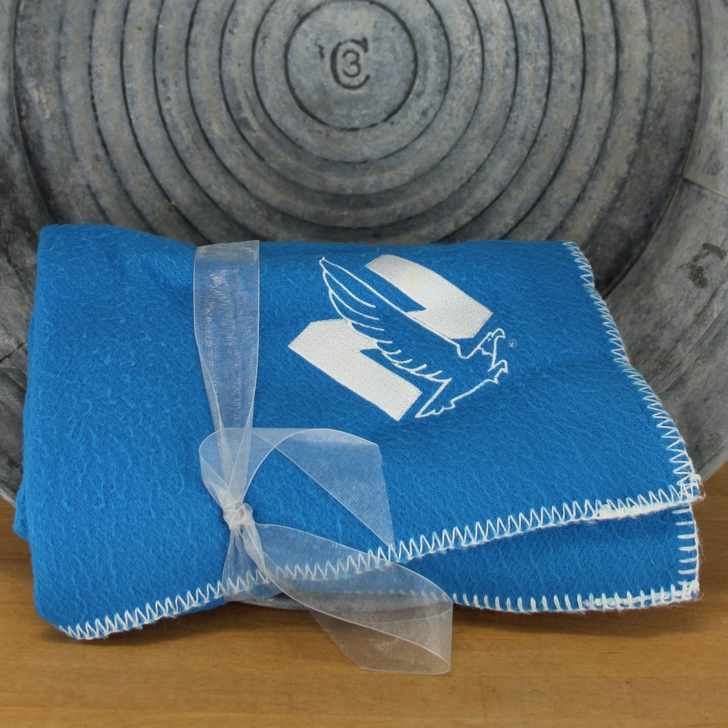 Vintage Faribo Acrylic Throw - "Nationwide Insurance" Logo - 55" X 60"