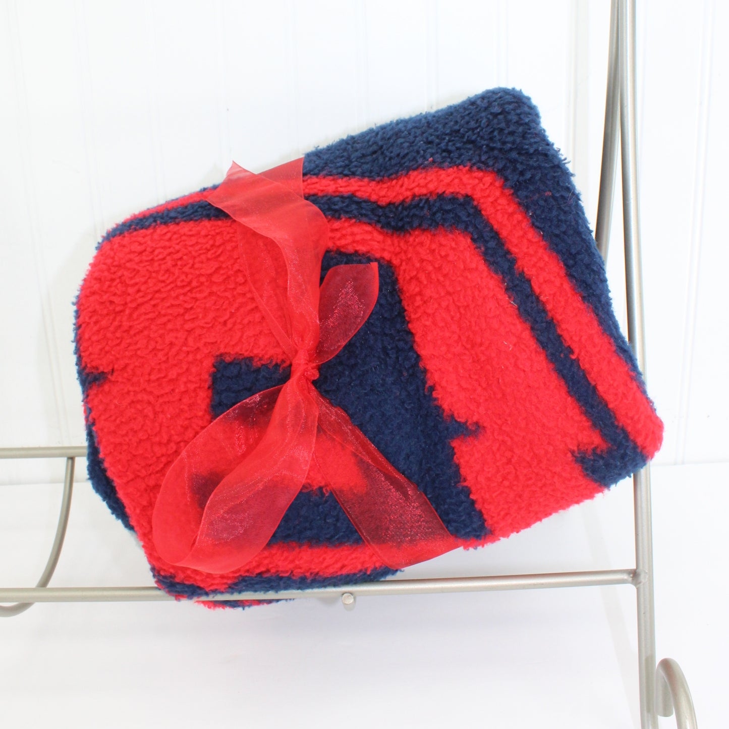 Biederlack Acrylic Blend Stadium Blanket Chicago Fire Dept 52" X 49" Truck Logo support your local firre dept