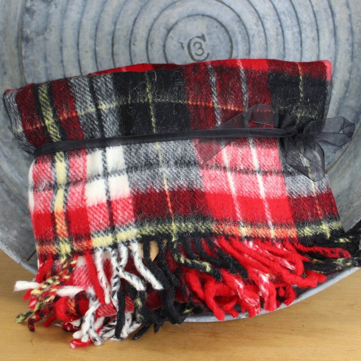 smith johnson dry goods red black white plaid new with tags