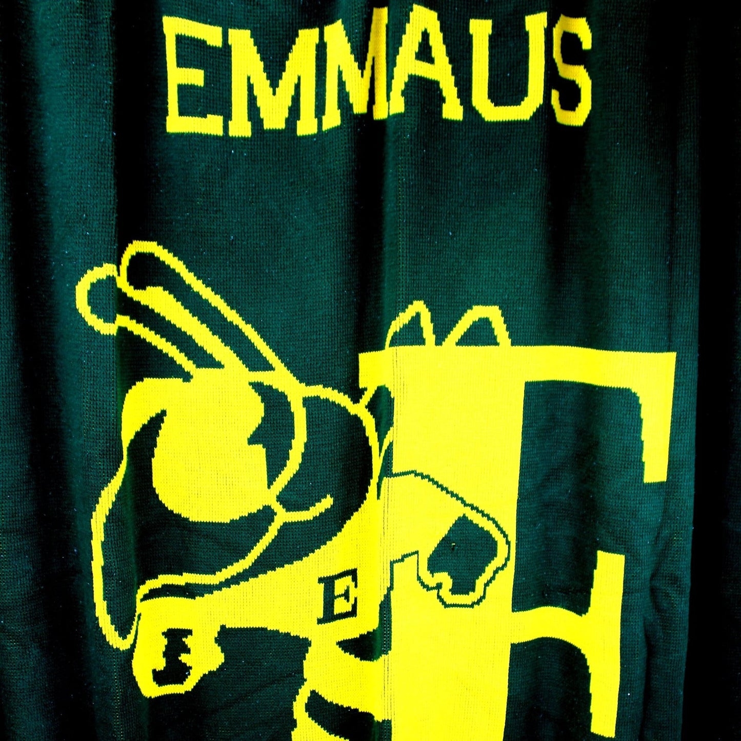 Logo Knits Vintage Emmaus High School Stadium Blanket - Sweater Knit Oldie pennsylvania