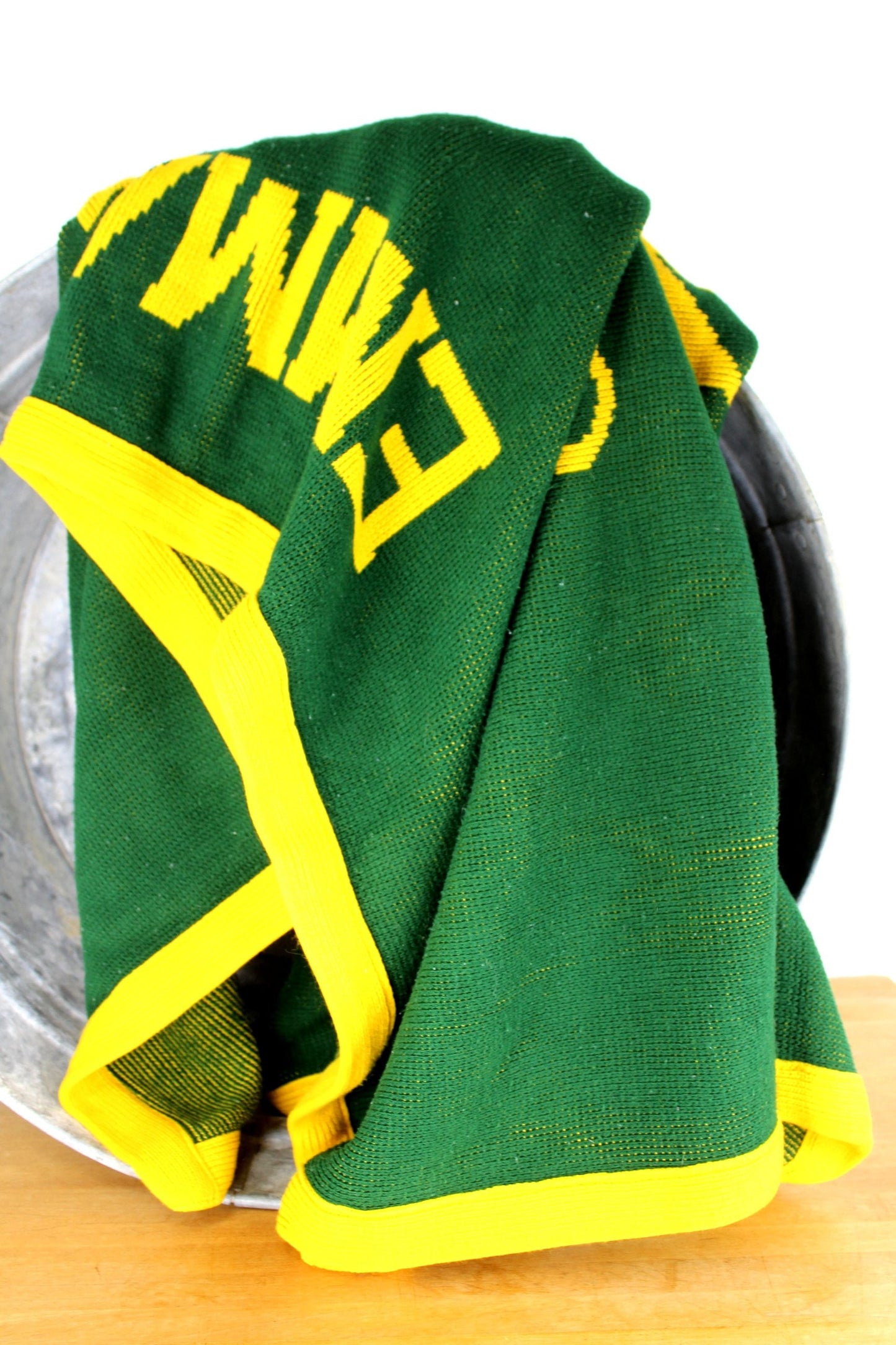 Logo Knits Vintage Emmaus High School Stadium Blanket - Sweater Knit Oldie high school knits
