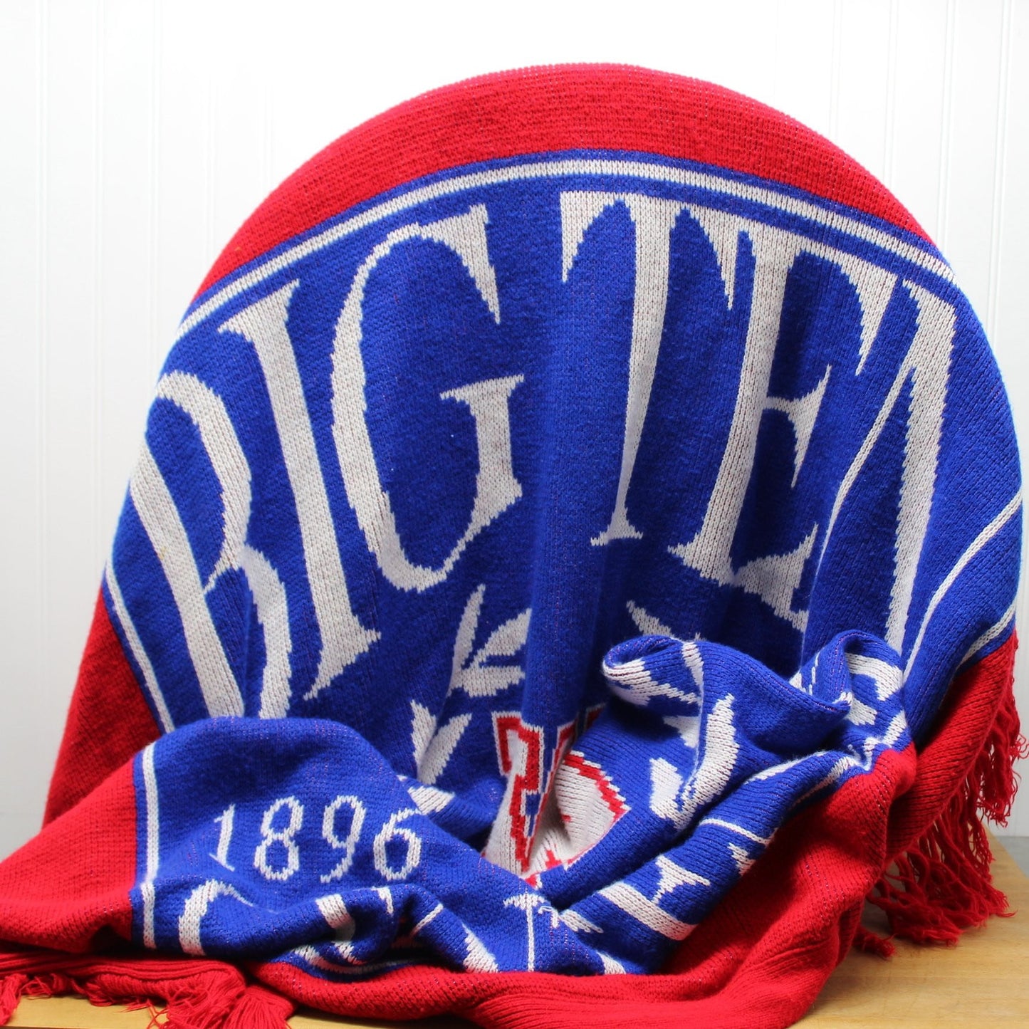 Big Ten Centennial Collectible Throw Blanket - 1896 -- 1996 - Wisconsin