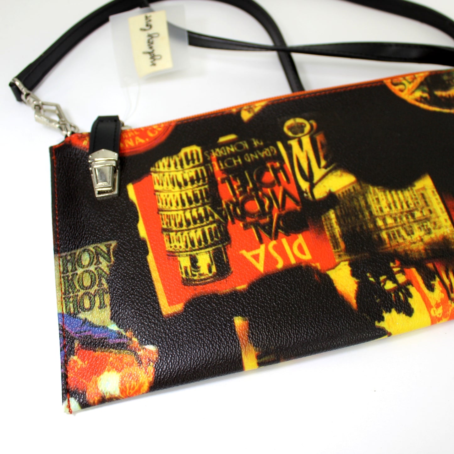 Sydney Love Shoulder Bag Hotel Travel Theme Unused Colorful Fun Convenient Size ez care fabric