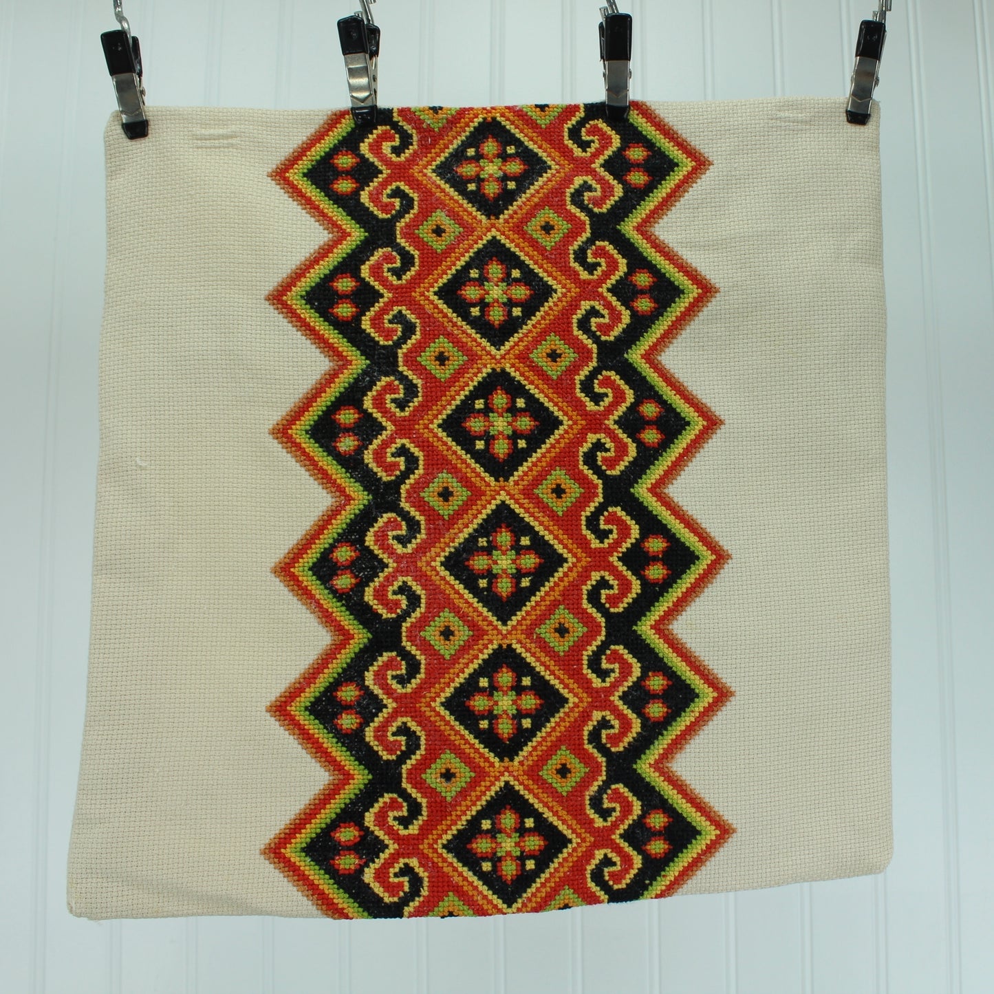 Ukraine Vintage Hand Made Woven Pillow Cover Older Estate Item
