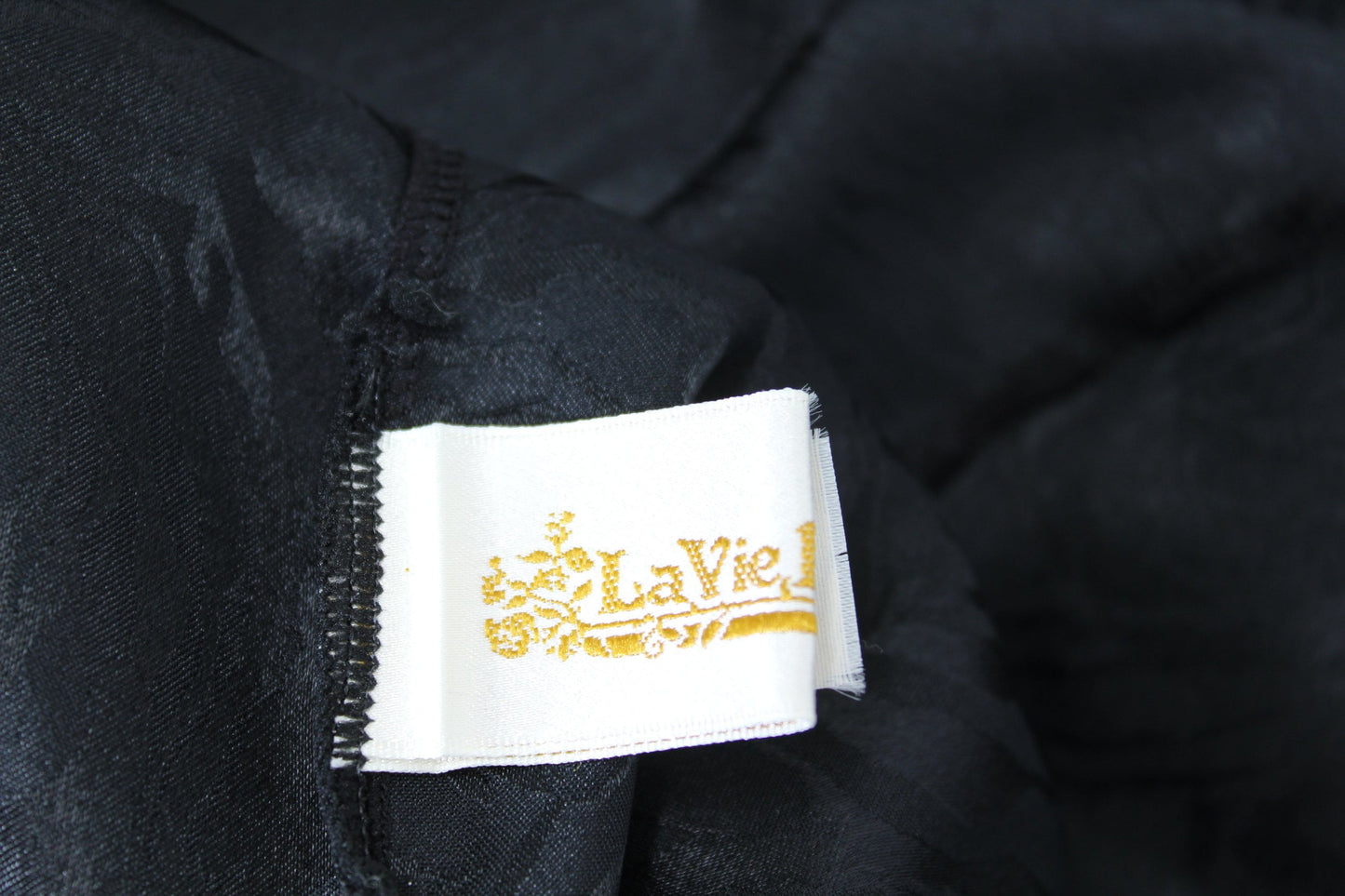 La Vie En Rose Vintage Lounge Pajama Suit - Papillon Canada - Sensual Black papillon brand