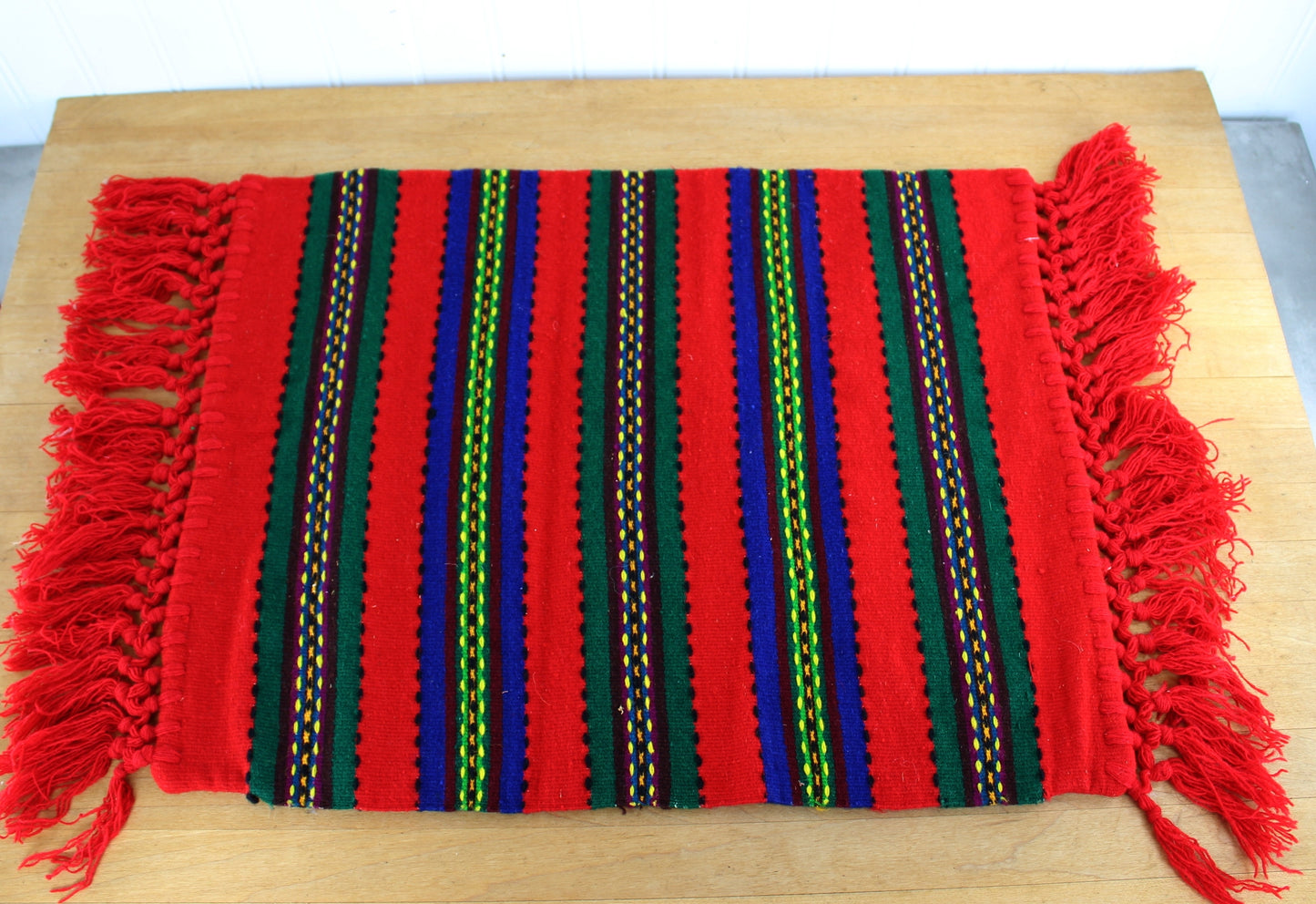 Ukraine Pillow Cover Hand Made Rectangular - Vintage Estate double side woven