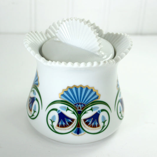Eliz Arden 1982 Treasures of Pharaohs Eliz Arden Lidded Jar Egyptian Design