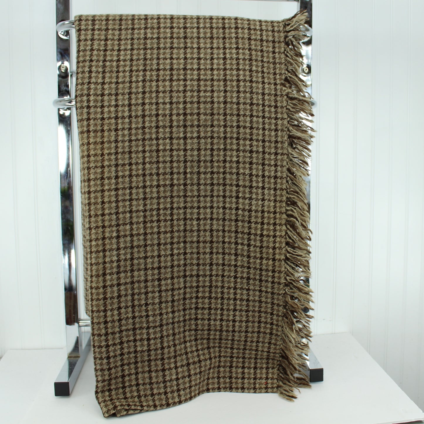 Museum Appropriate Antique Wool Blanket McCrossen Weavers Santa Fe NM History warm dense wool