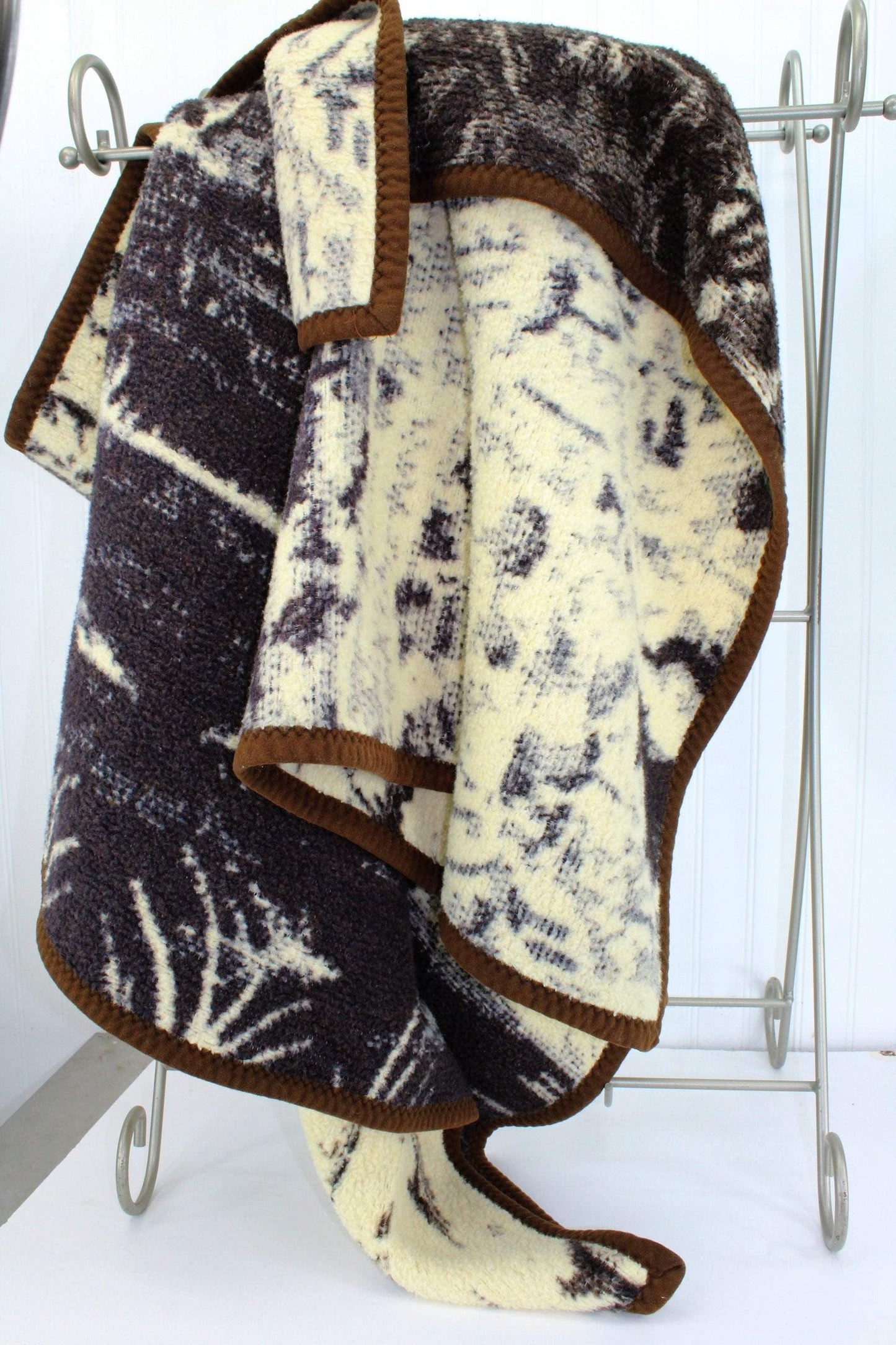 United Intl Acrylic Throw Blanket - Tiger Cubs Jungle - Brown Cream - Spain similar biederlack