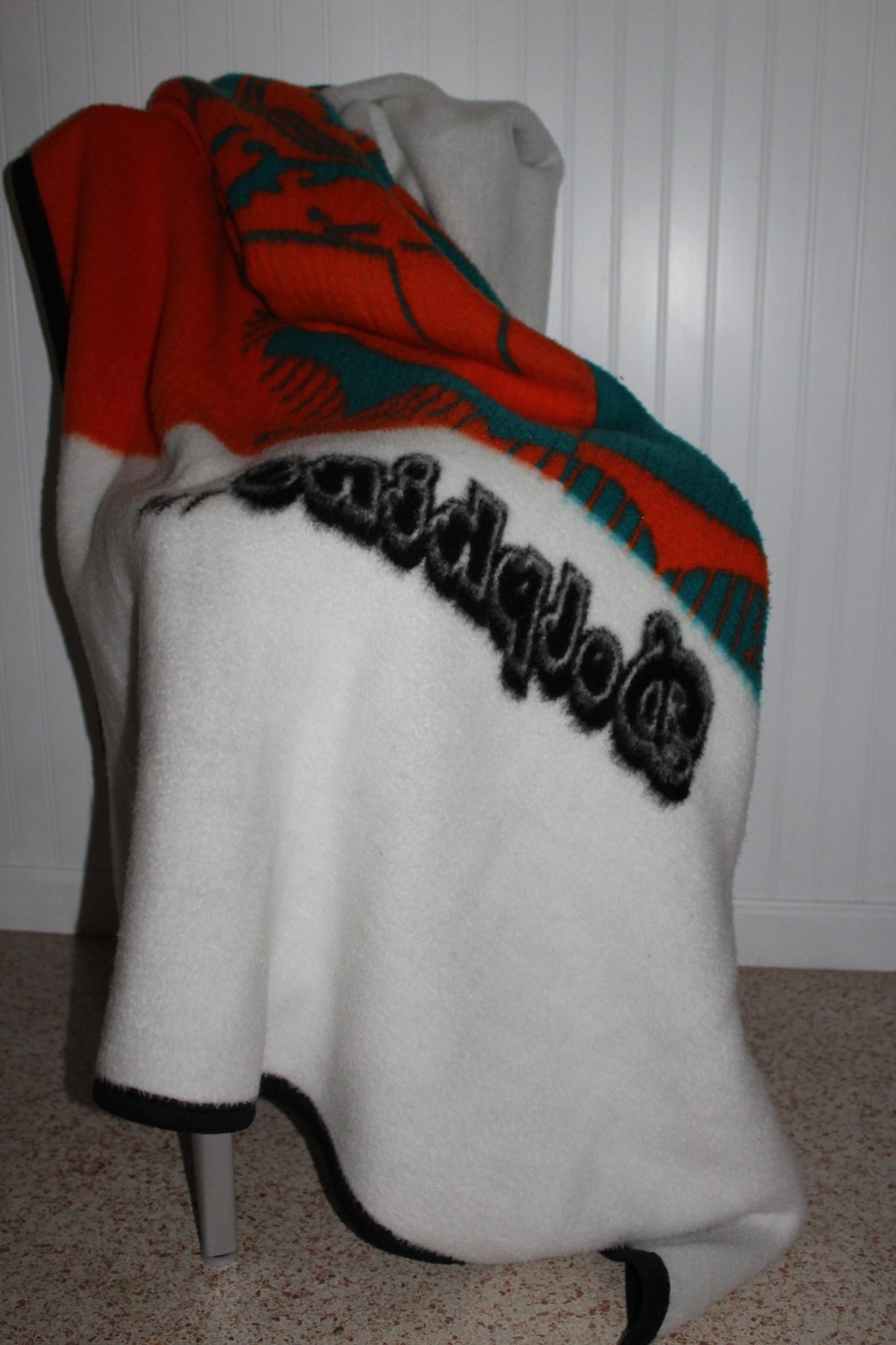 Biederlack Miami Dolphins Blanket Poly Acrylic Collectible reversible