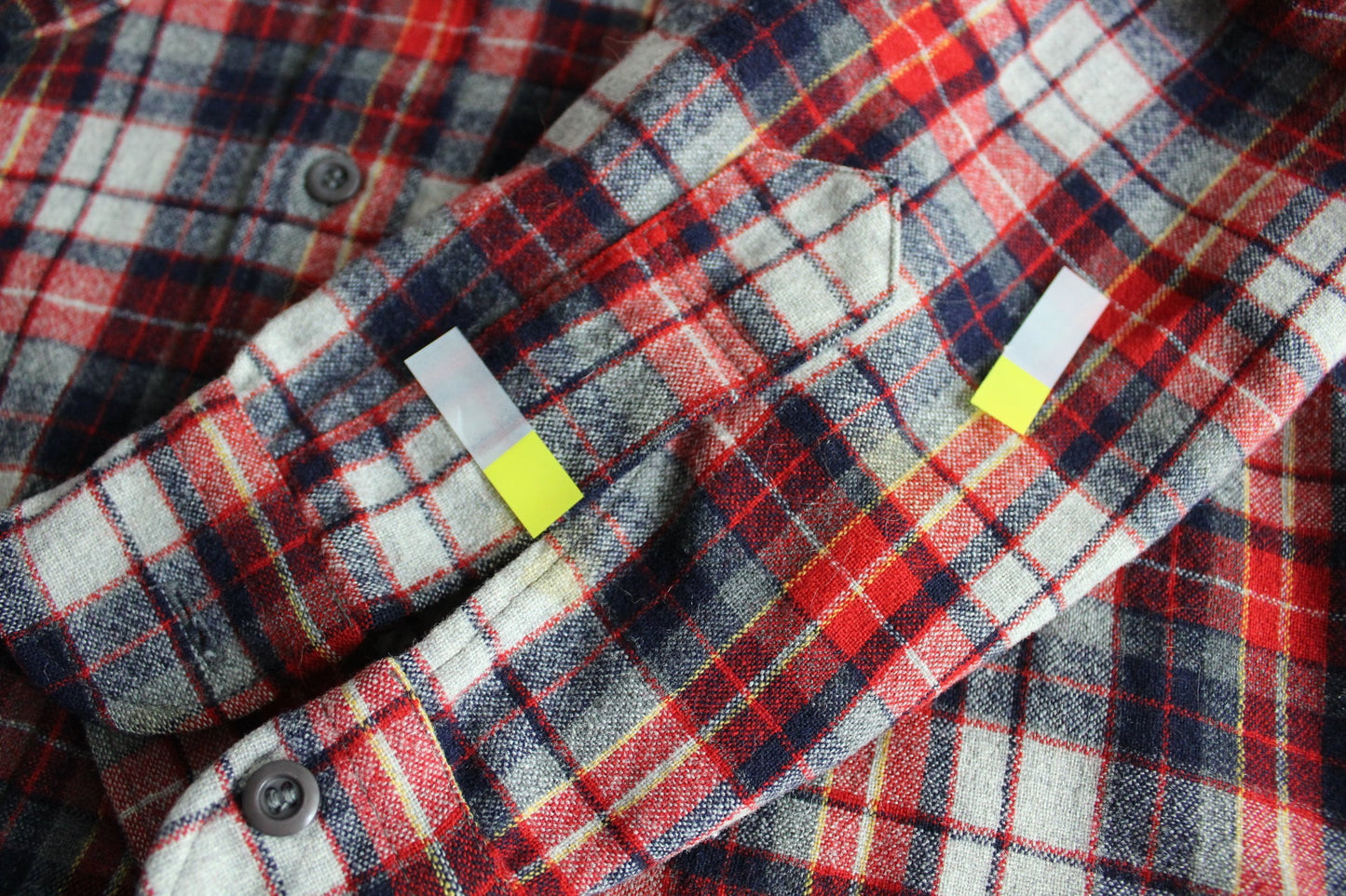 Pendleton Wool Shirt Wash Dry Vintage Old Wool Mark Red Grey Plaid black
