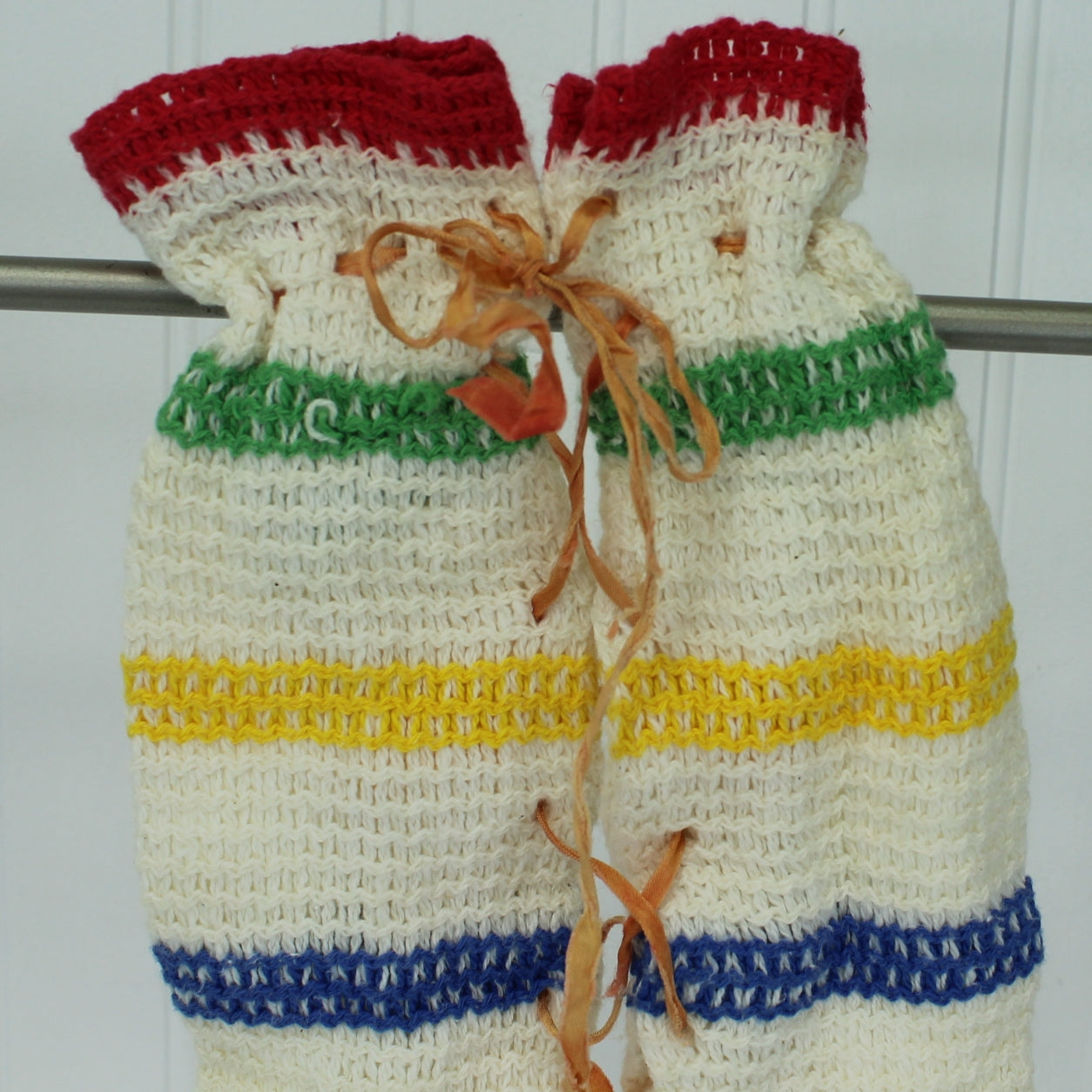 Dish Rag Pantaloons Mid Century for Pattern Craft Kitchen Decor or Use closeup of pants front