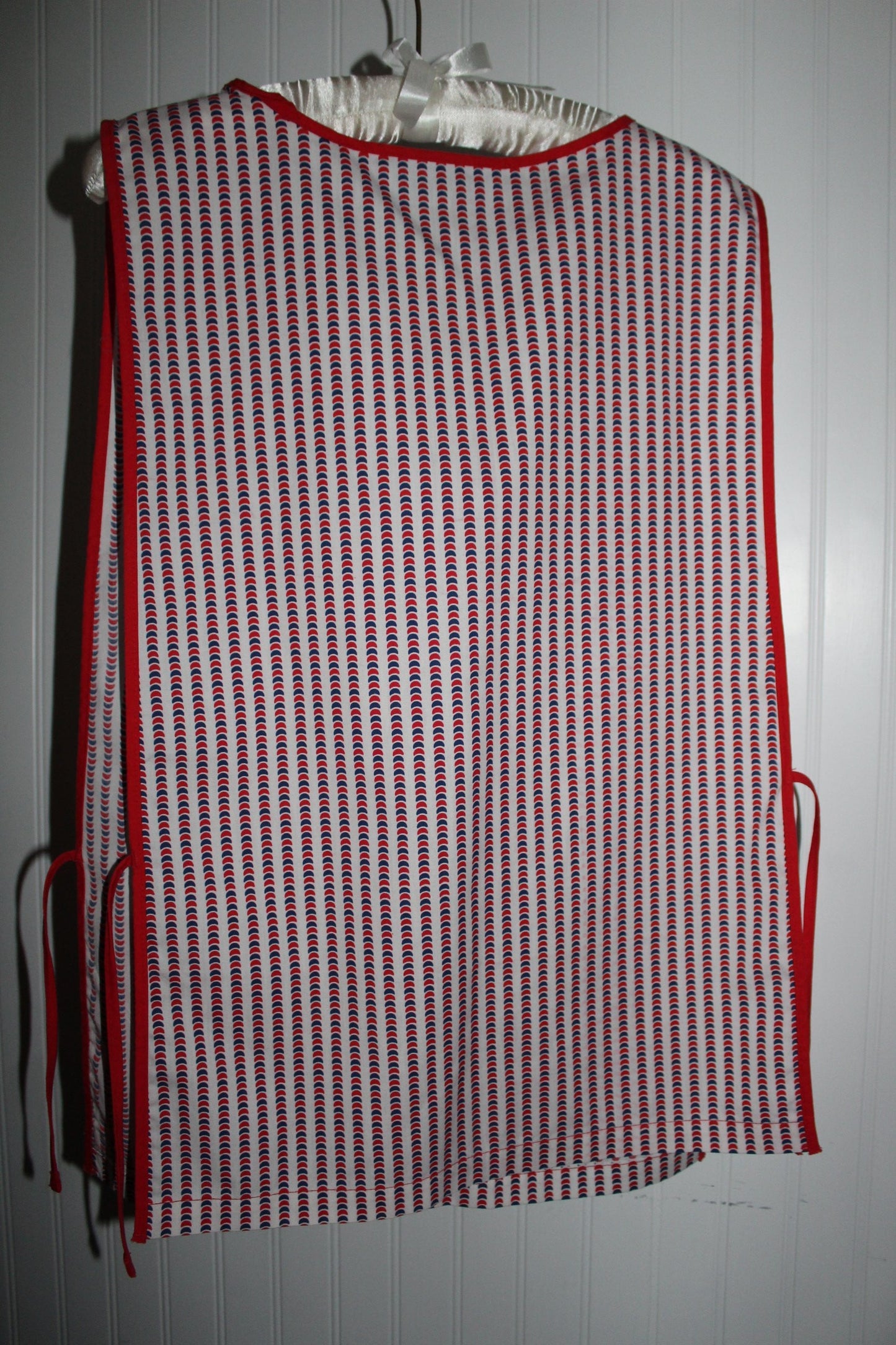 Kitchen 2 Aprons Vintage Green Print Cotton Angelica Tie Side Wear or Pattern Use full cover