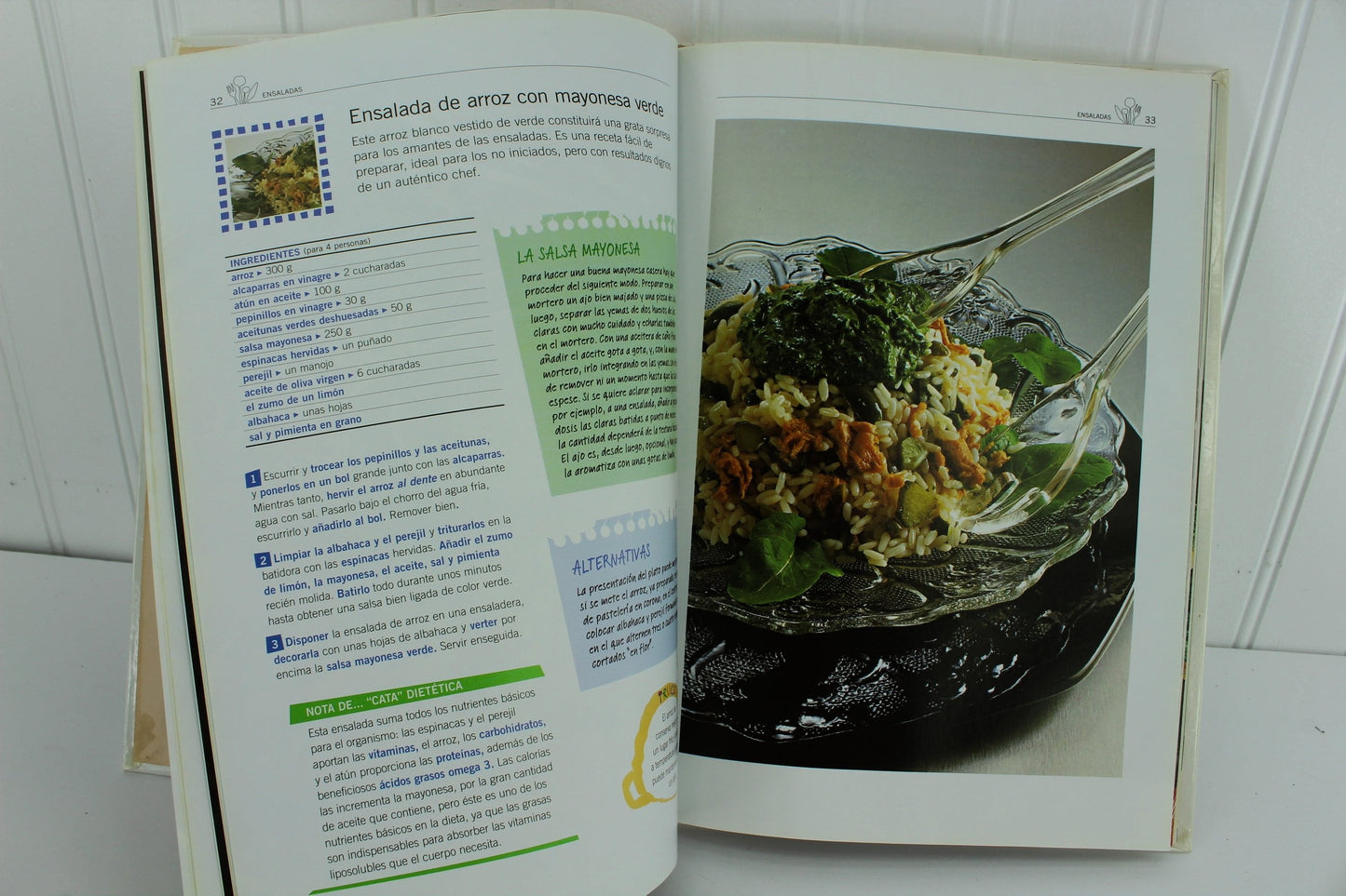 Bastin Cookbook Madrid "La Buena Mesa" Ensaladas Entrantes Aperitivos en Espanol 123 pages