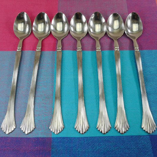 International Flatware Century Line - CASCADE 7 Iced Tea Stainless Spoons