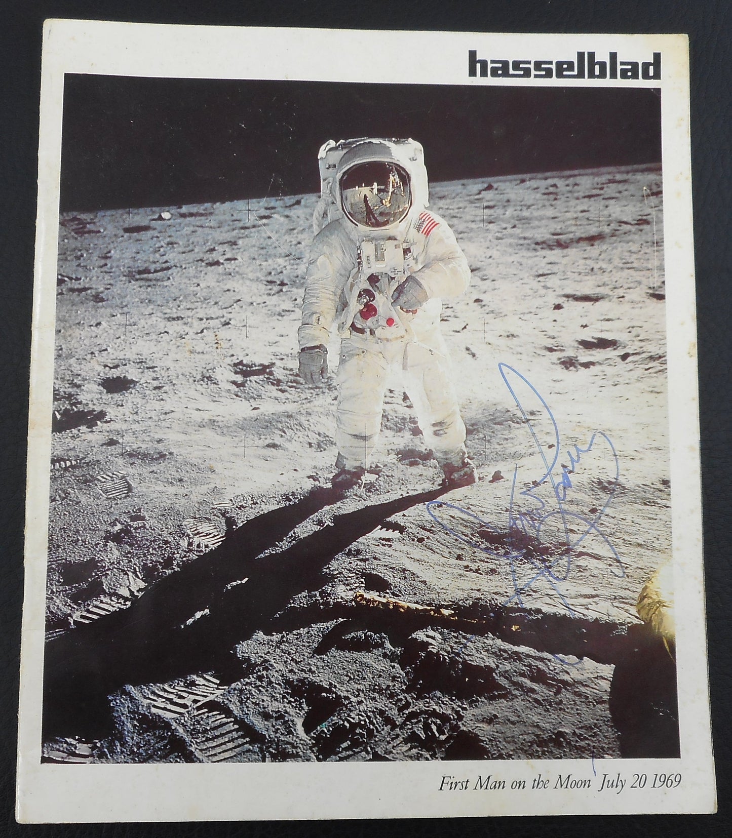 Jim Lovell Astronaut 1970's Autographed Hasselblad Booklet Apollo Moon