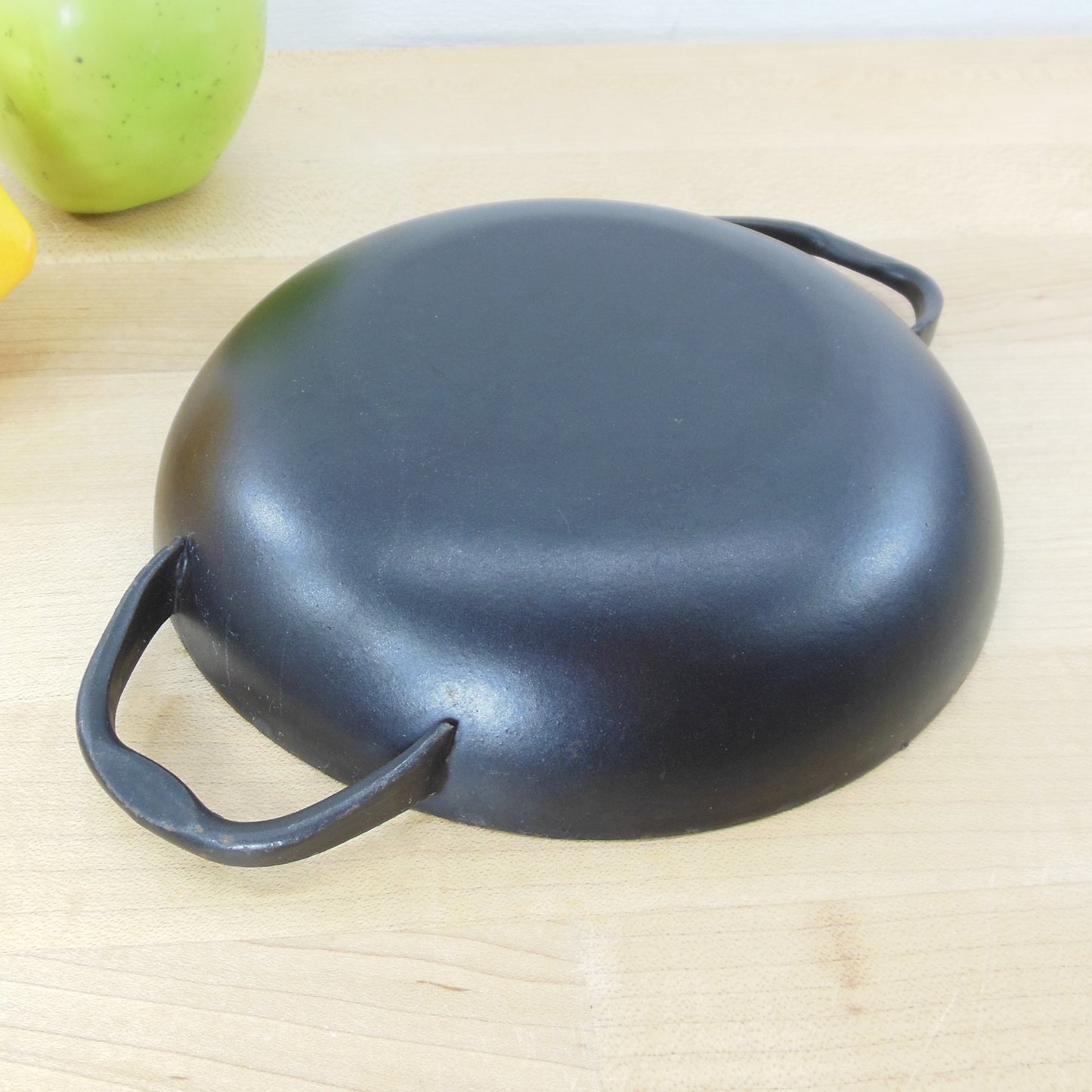 Krenit Denmark Krenchel Sizzler Pan Blue Black Enamelware Vintage