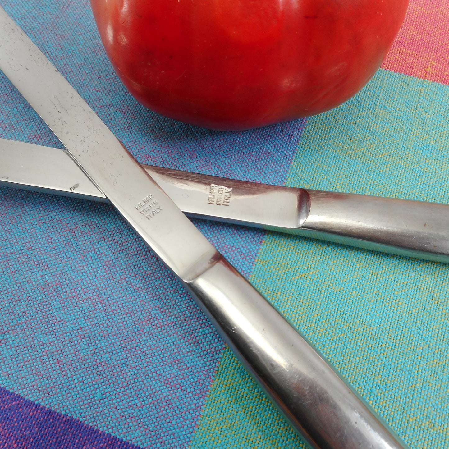 Kalmar Italy Modernist Long Stainless Spatula & Meat Fork - BBQ Grill MCM