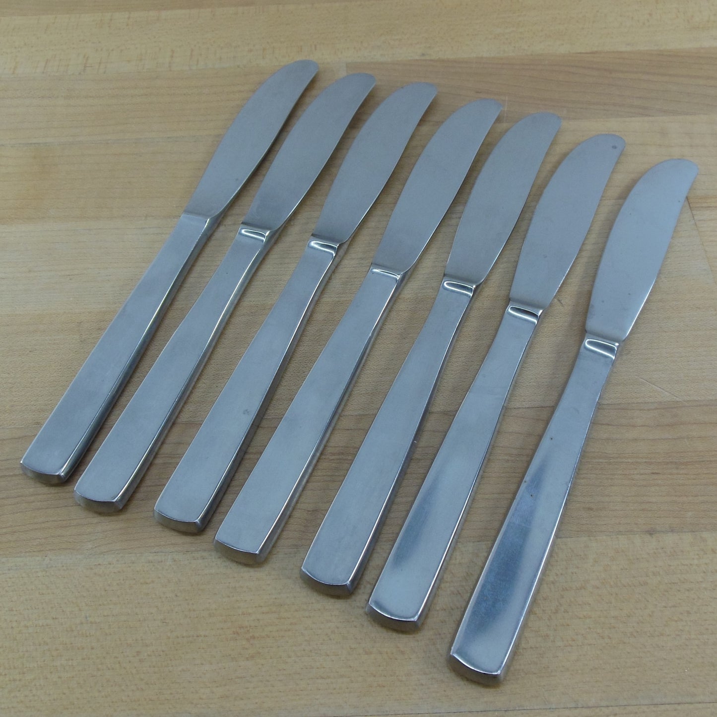 Gense Sweden Facette 18-8 Stainless Flatware - 7 Knives Place Dinner