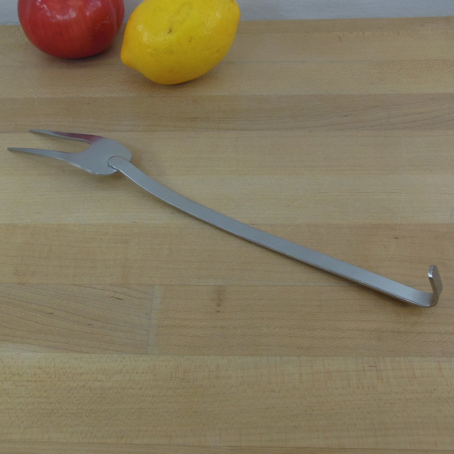 Lauffer Japan 18/8 Stainless Hook Handle Utensil - Meat Turning Fork used