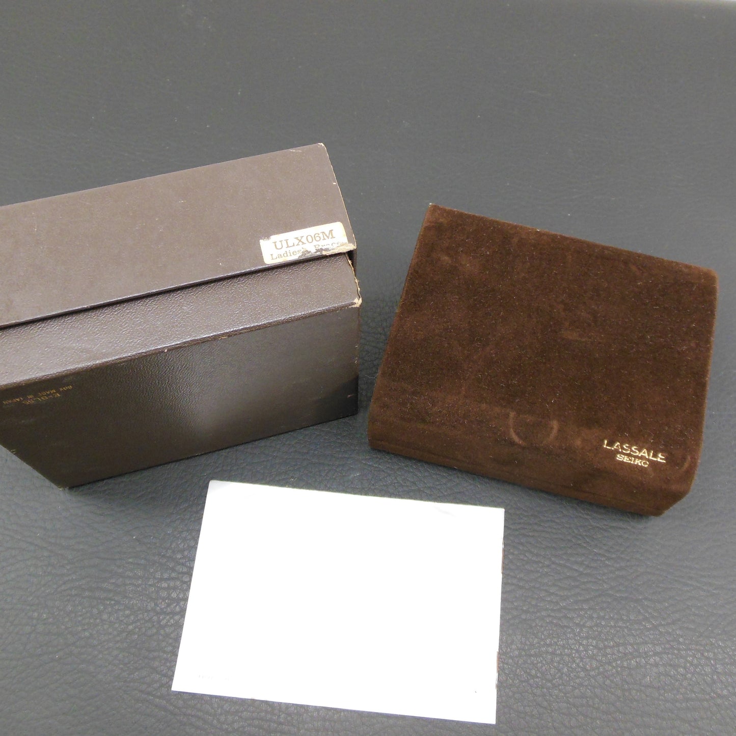 Seiko LaSalle 1980's Women's Gold Filled Diamond Watch Boxed - Parts Repair Box case