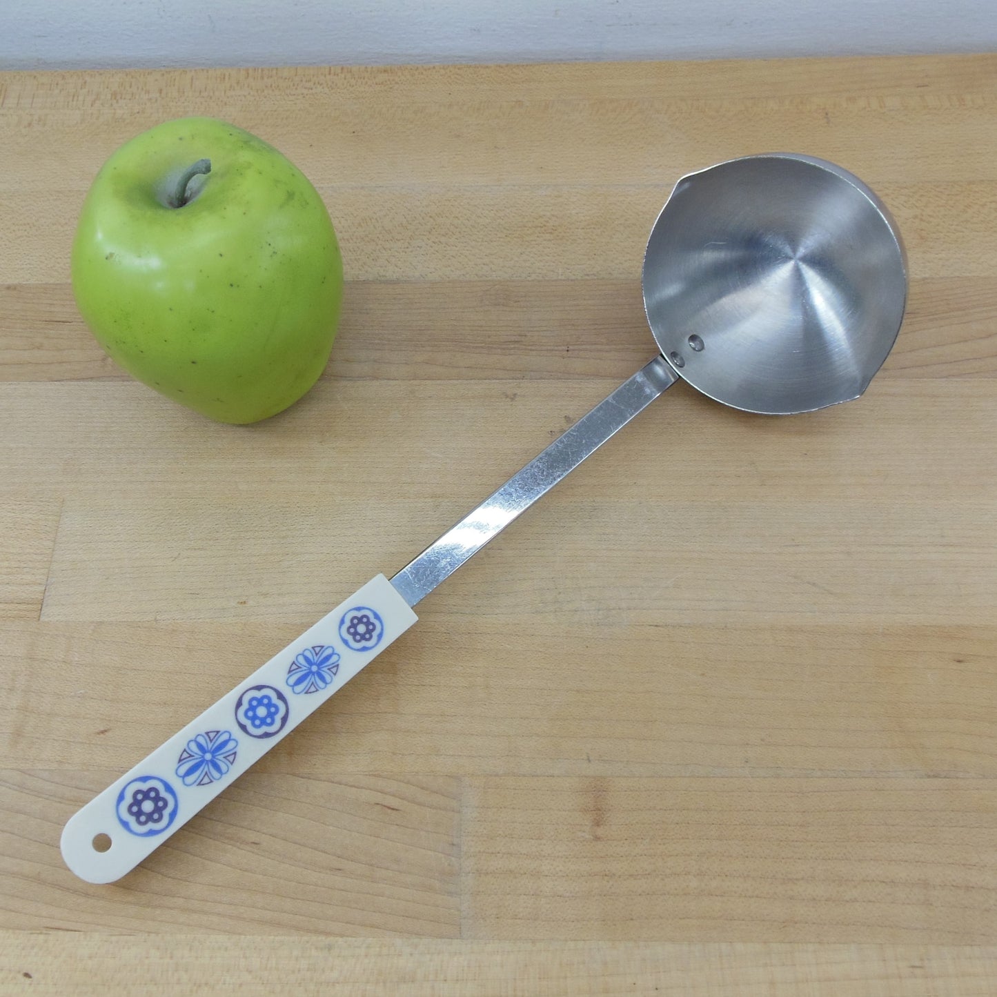 Ace USA Stainless Ladle Purple/Blue/White Geometric Flower