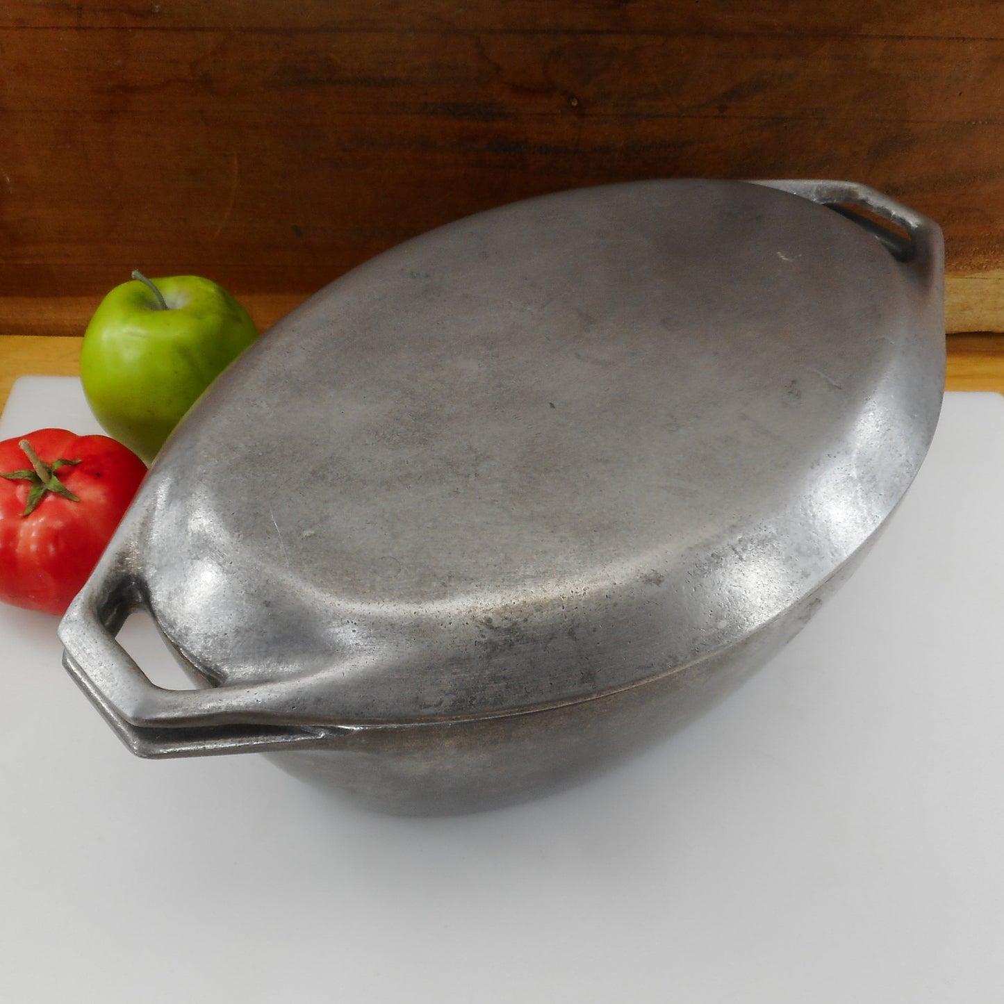 Michael Lax Design Rare Cast Aluminum Oval Roaster Vintage