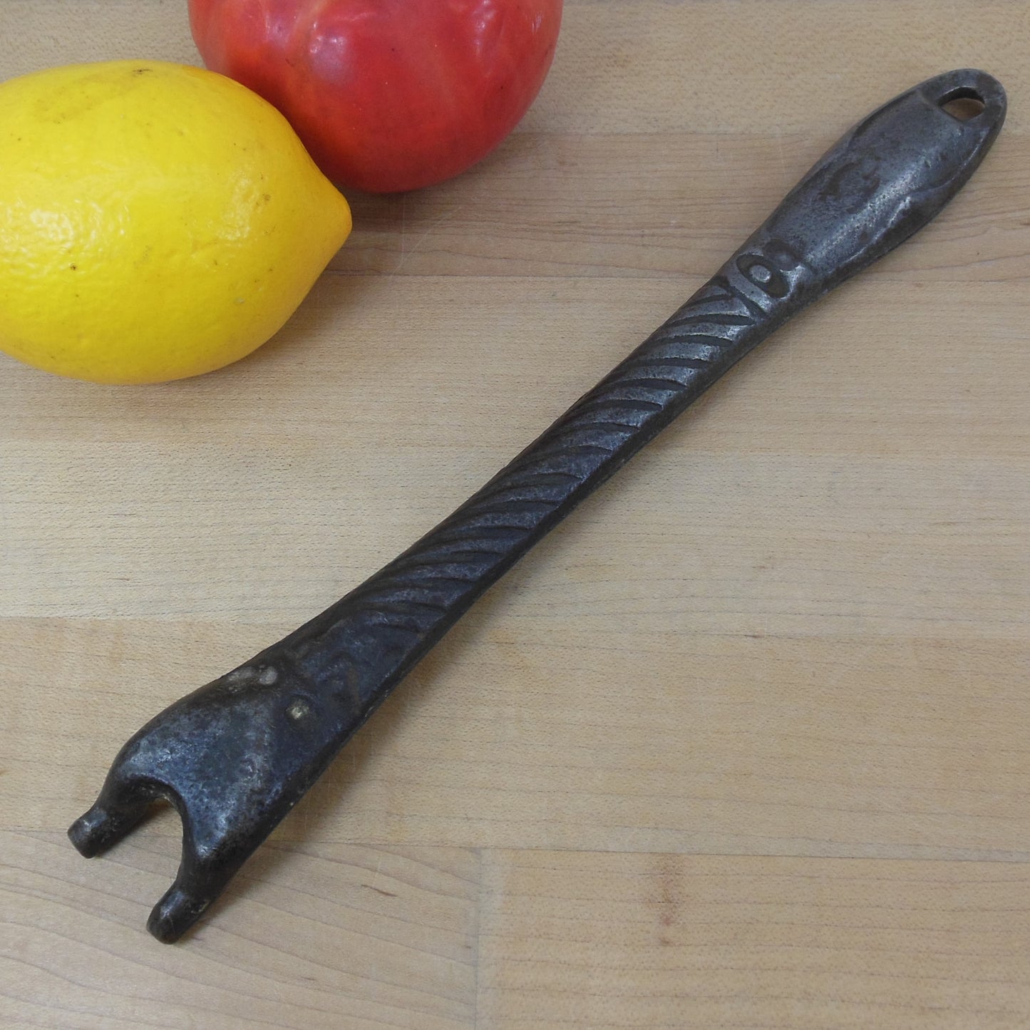 Unbranded Antique Cast Iron Stove Lid Lifter Egyptian Revival