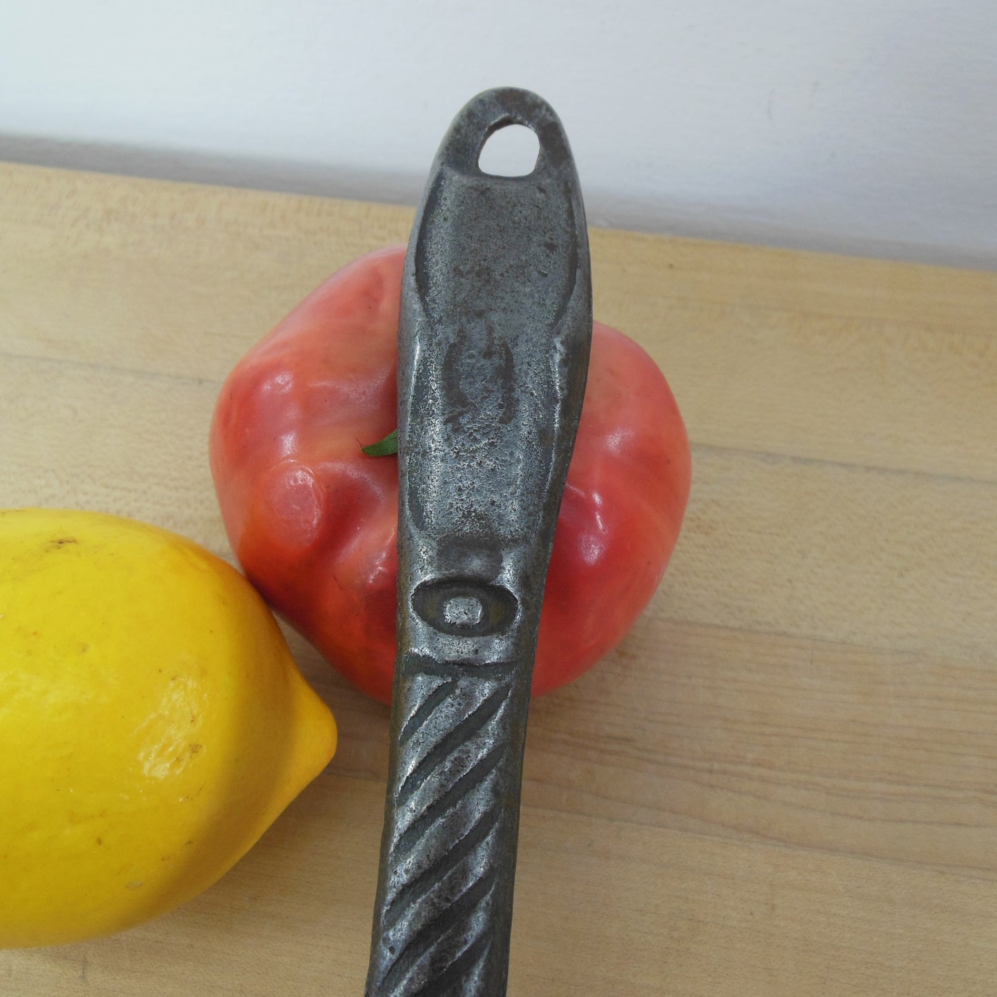 Unbranded Antique Cast Iron Stove Lid Lifter Egyptian Revival Handle