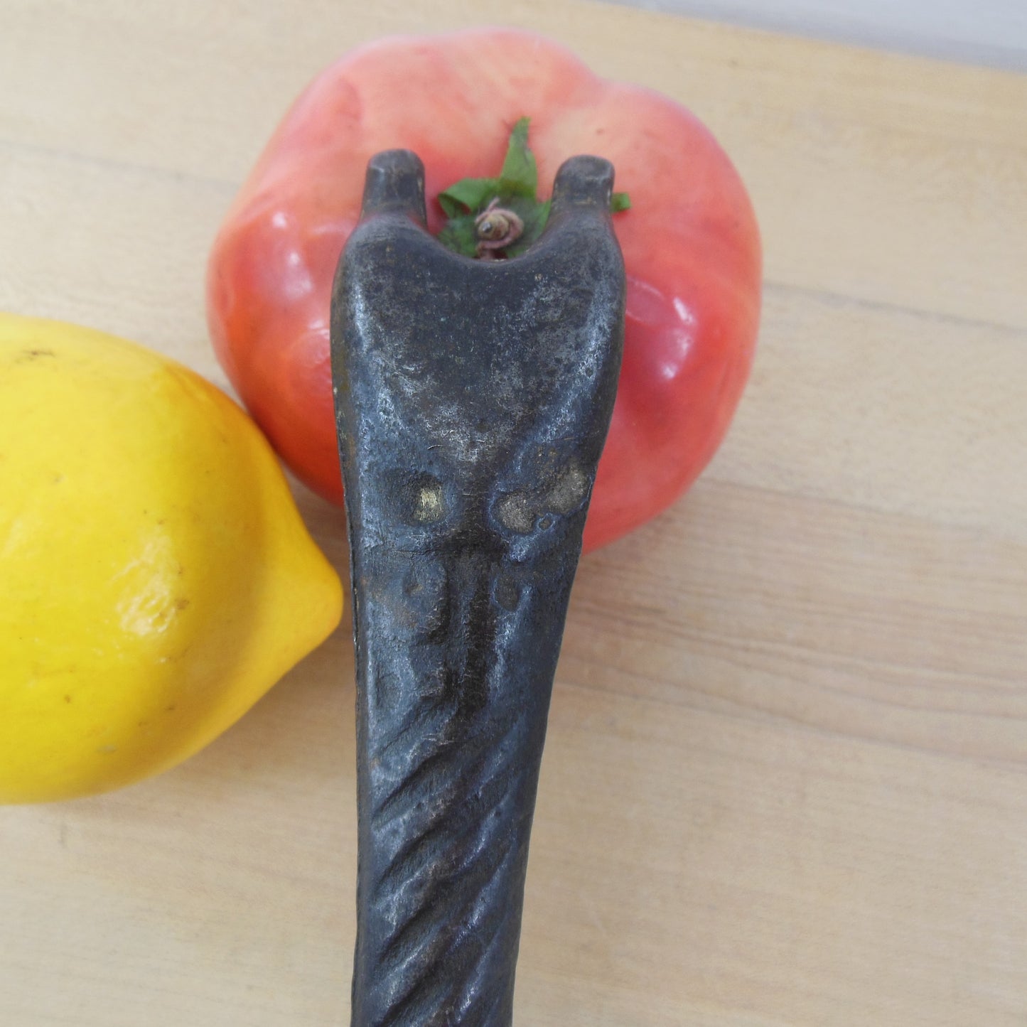 Unbranded Antique Cast Iron Stove Lid Lifter Egyptian Revival 2 prong