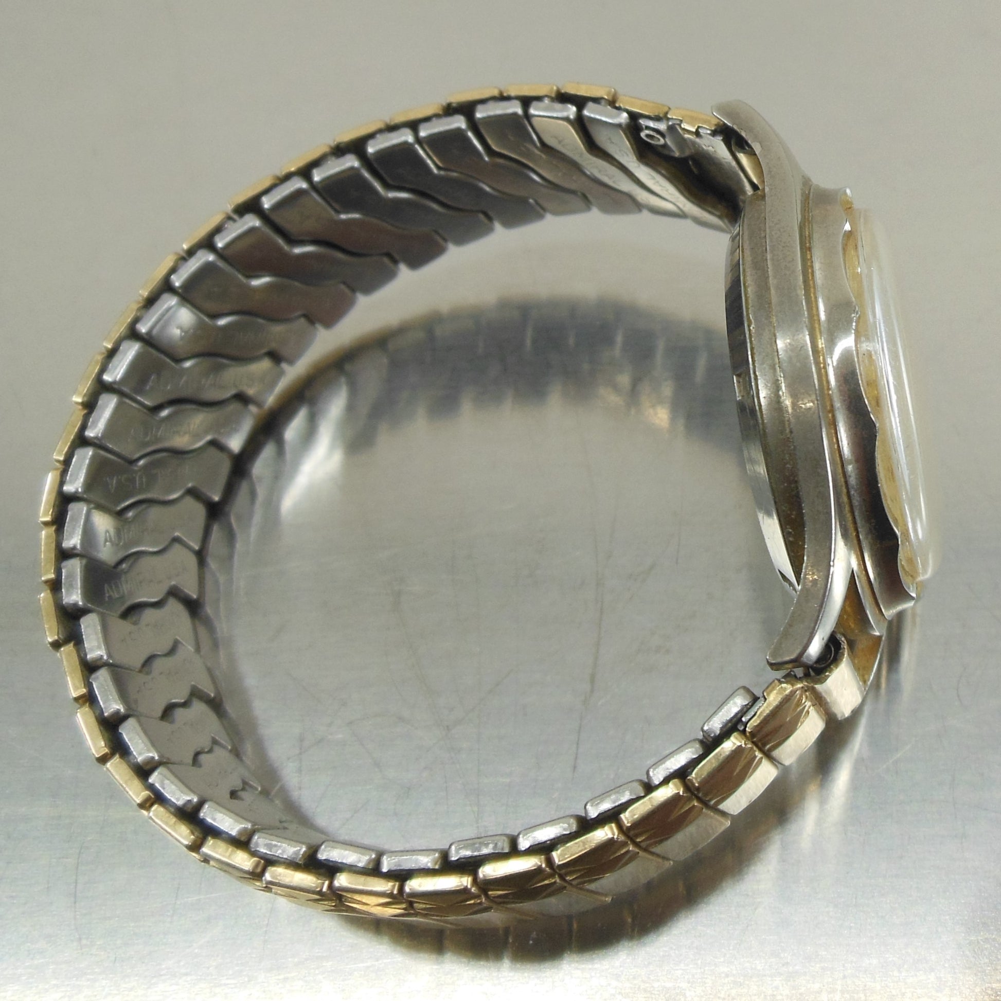 Lucerne Swiss Self Winding Diamond Gold Plate Men's Watch Admiral Band used