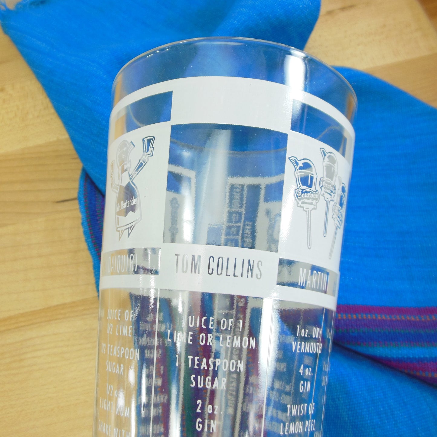 Mr Bartender Boston Cocktail Shaker Set Stainless Glass Unused