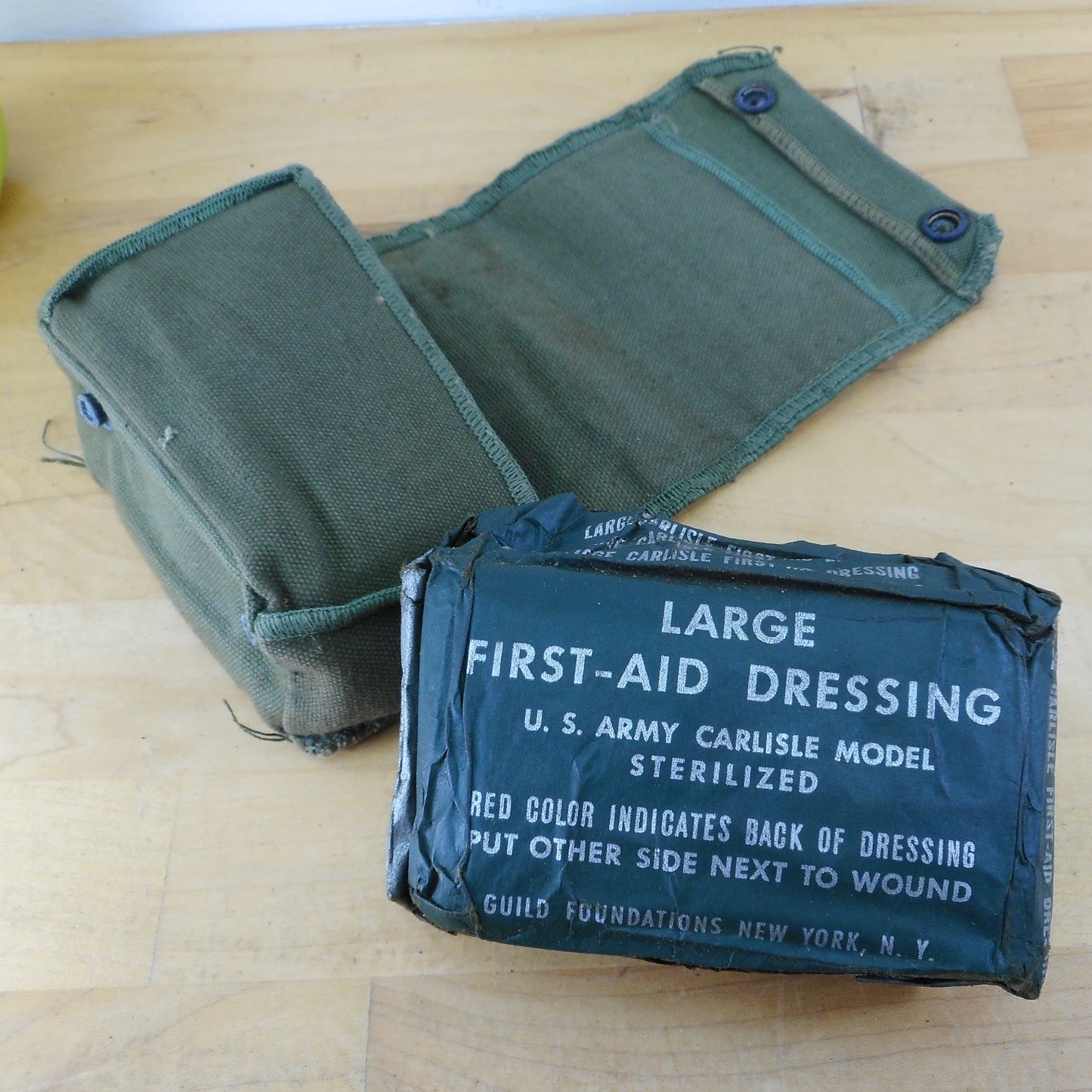 US Navy WWI Aviators Pilot First-Aid Canvas Pouch S2-1063 Vintage