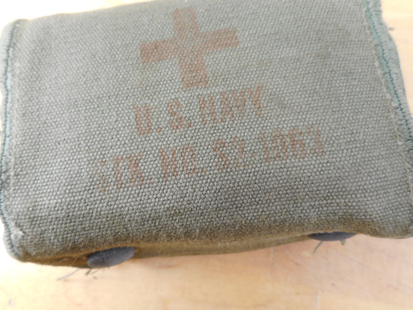US Navy WWI Aviators Pilot First-Aid Canvas Pouch S2-1063 Used