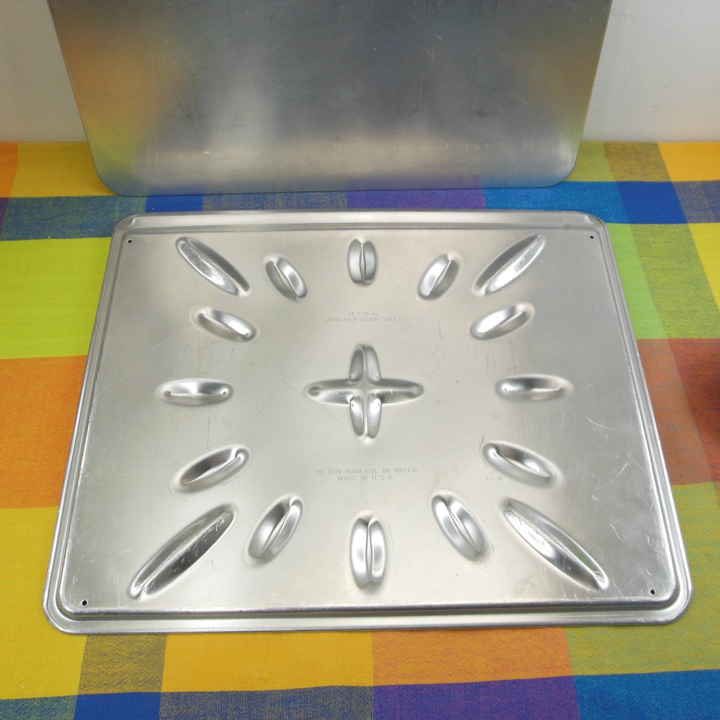 Nordic Ware Pair Aluminum 14x16 Insulated Cookie Baking Sheets USA