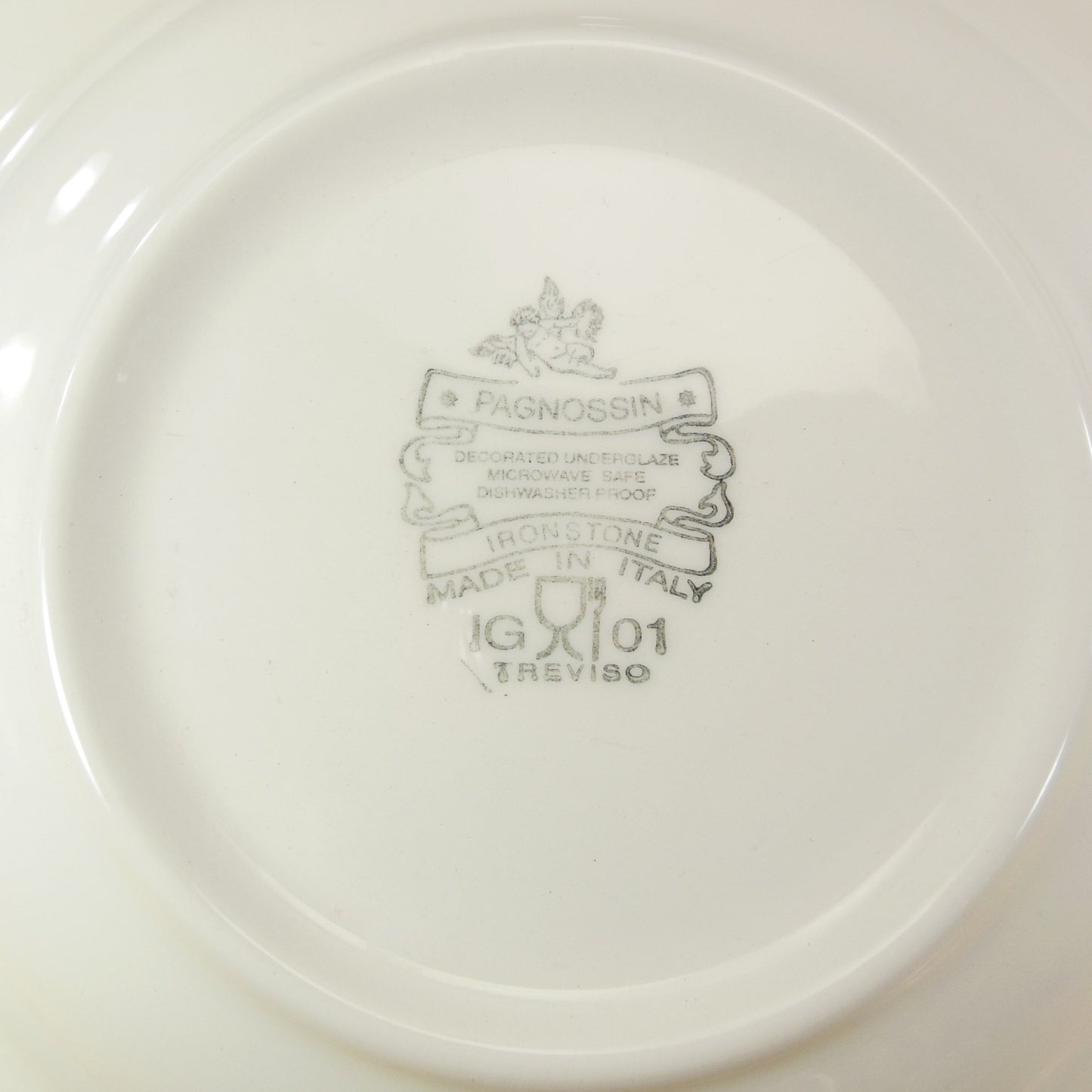 Pagnossin Italy President White Wicker Rim Soup Bowl - 6 Set treviso