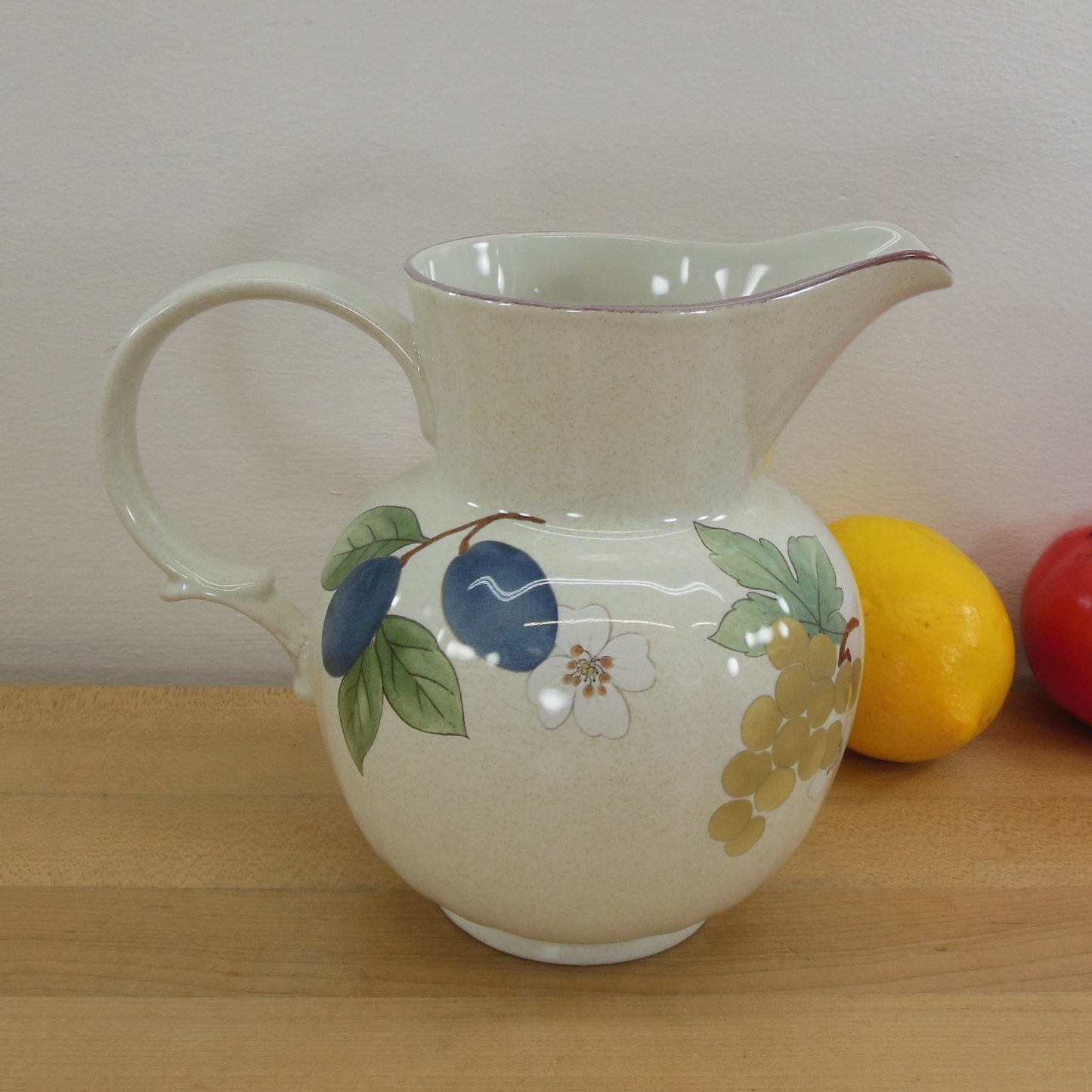 Mikasa Country Classics Fruit Panorama - Pitcher vintage