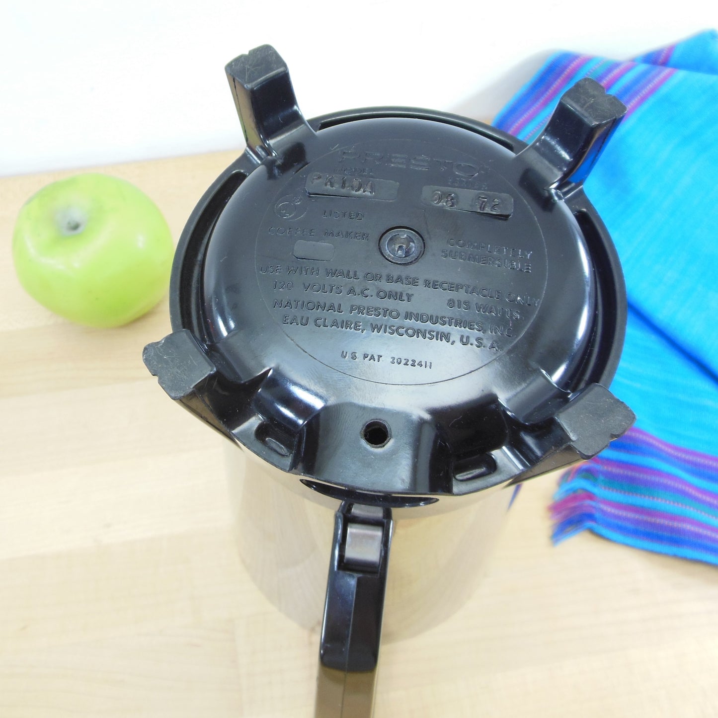 Presto USA Coffee Percolator PK10A Replacement Part - Base Unit Pot Used