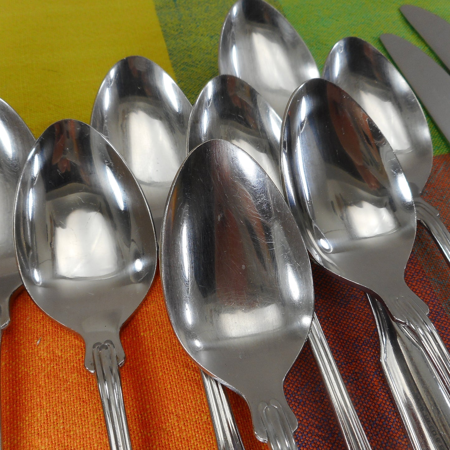 Reed& Barton Rebacraft Kenmore Stainless Flatware 28 Pieces Forks