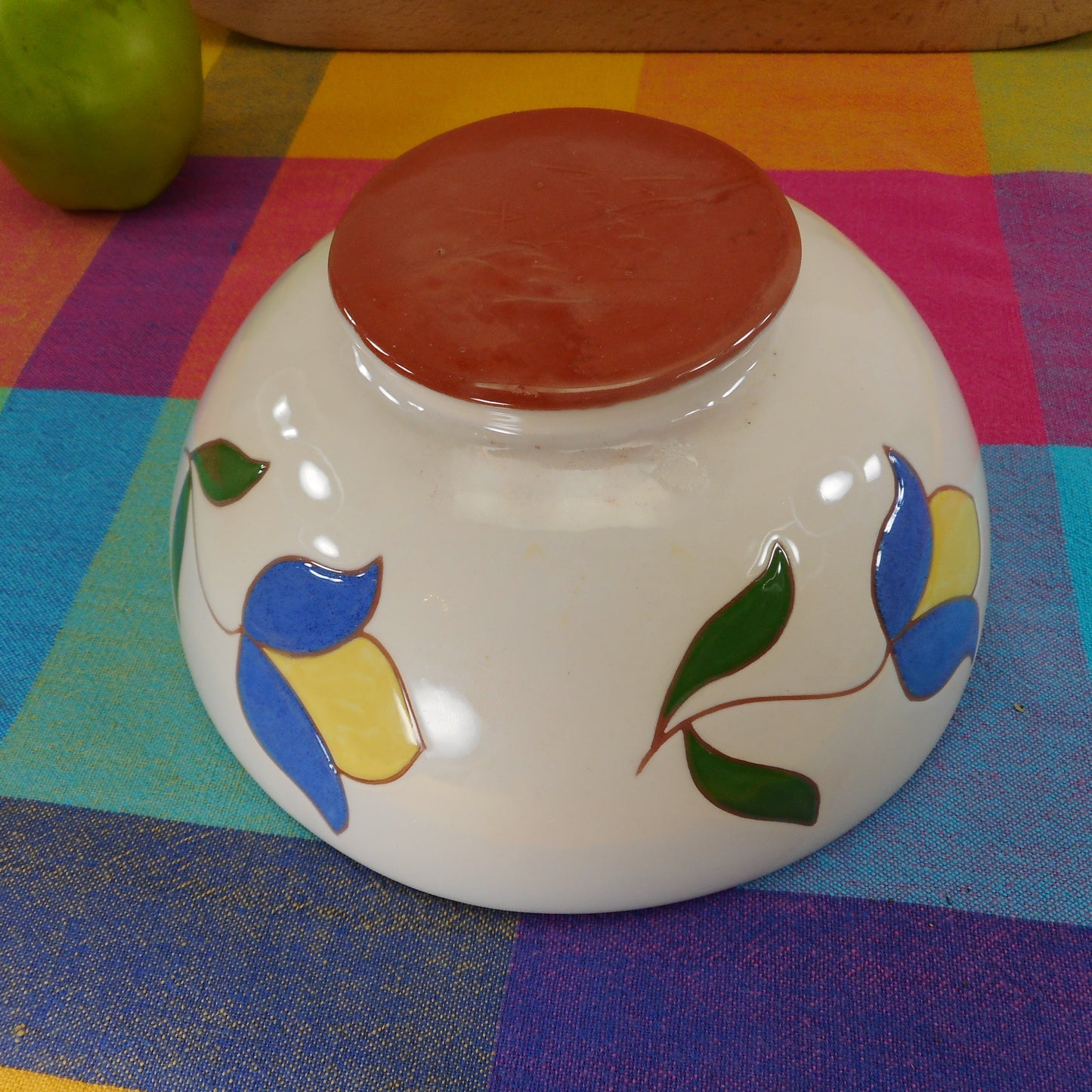Ruth Price Pottery Pennsylvania Dutch Amish Mottoware Bowl - What Does it Give Pretzels or What? Vintage