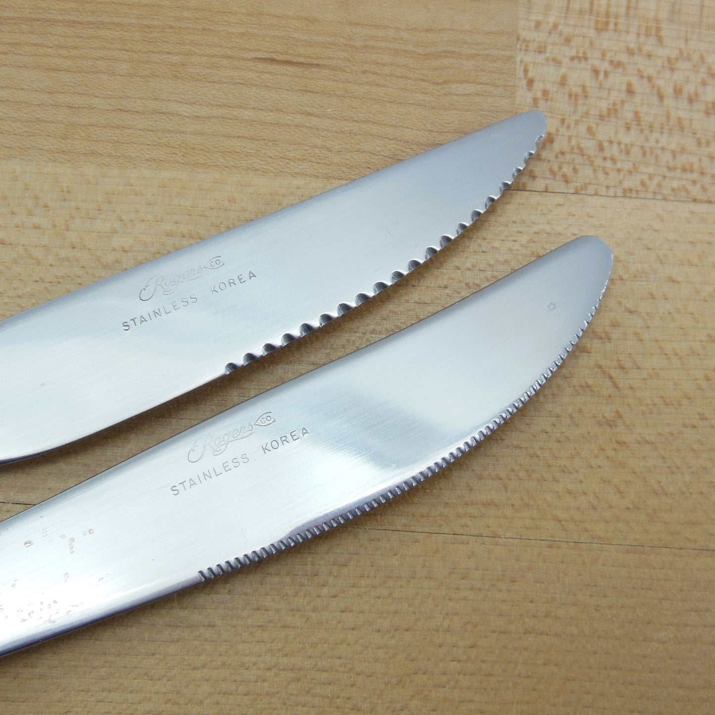 Stanley Roberts Rogers Stainless Valentine Flatware - 8 Steak Knives Serrated