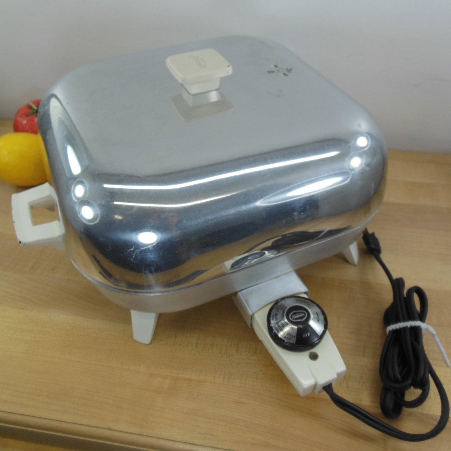 Sunbeam Rare FP-X White Electric Fry Pan Skillet Vintage