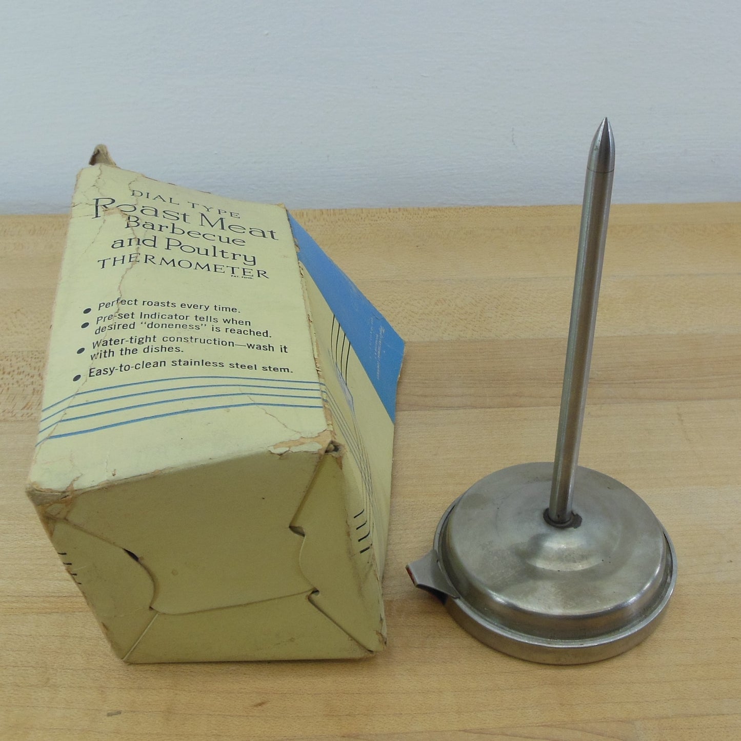 Taylor USA Watertight Dial Meat Thermometer Vintage Used