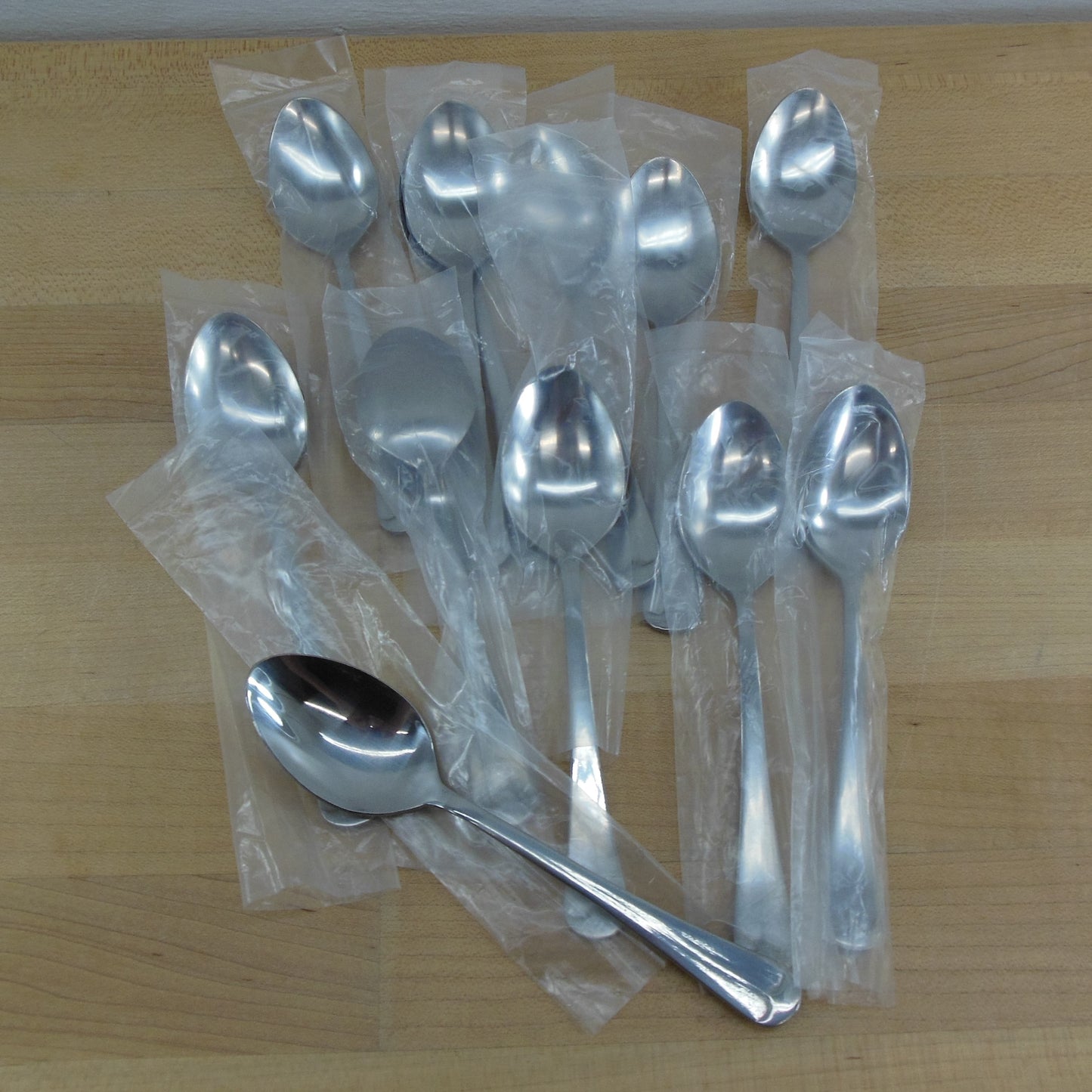 International Korea Cape Cod Stainless Flatware NIP Seconds - 12 Teaspoons