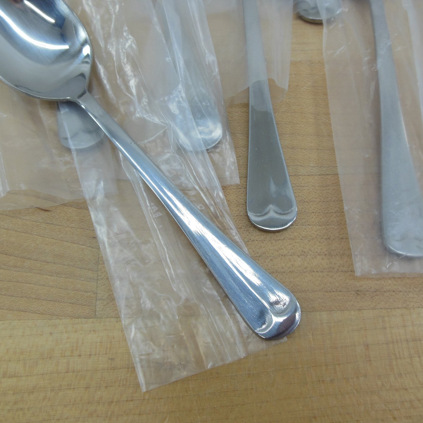 International Korea Cape Cod Stainless Flatware NIP Seconds - 12 Teaspoons New with defects
